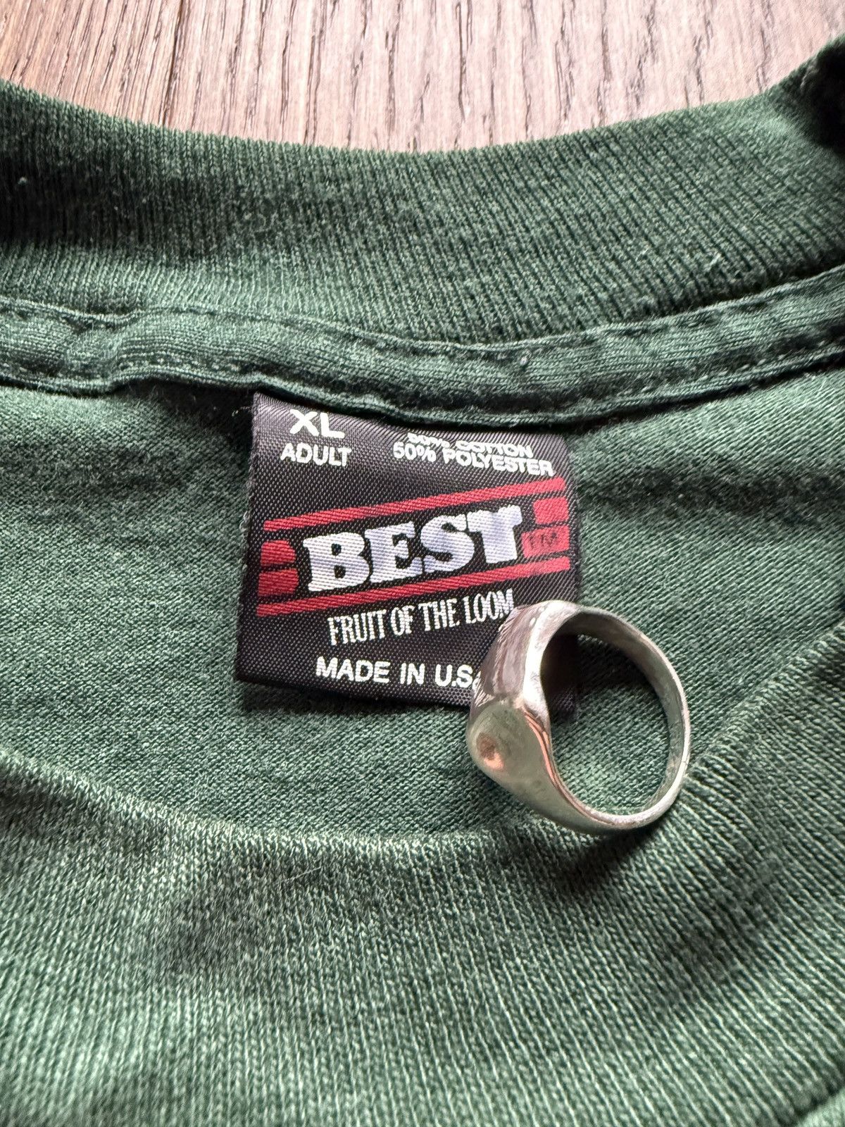 Vintage Vintage 90s Green Team Employment Project Graphic Tee Size US XL / EU 56 / 4 - 5 Thumbnail