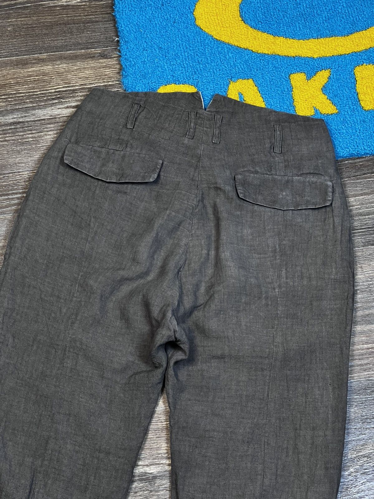Japanese Brand × The Viridi-anne The Viridi-Anne Linen Cropped Gray Pants Size US 32 / EU 48 - 10 Thumbnail