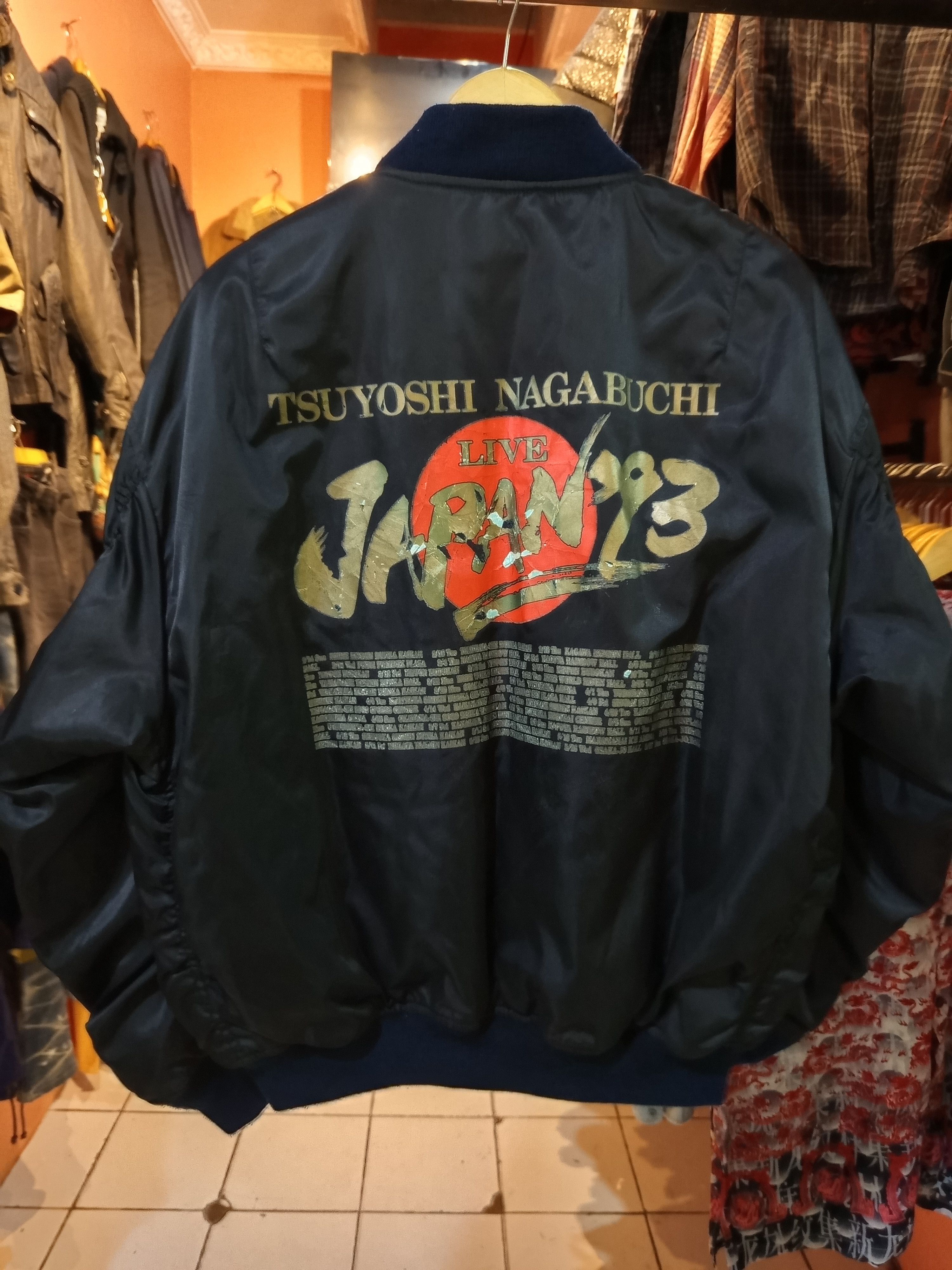 Vintage Tsuyoshi Nagabuchi Live In Japan 93 Bomber Jacket Size US L / EU 52-54 / 3 - 1 Thumbnail