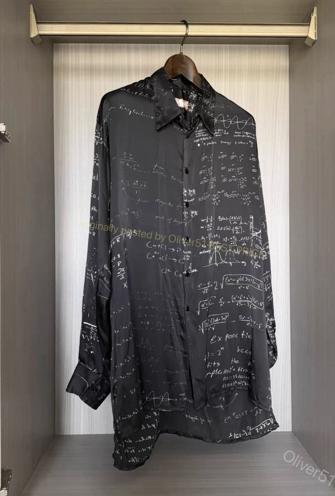 Geoffrey B. Small Geoffrey B. Small GBS manuscript silk shirt YYYY17/2610 Size US M / EU 48-50 / 2 - 2 Thumbnail