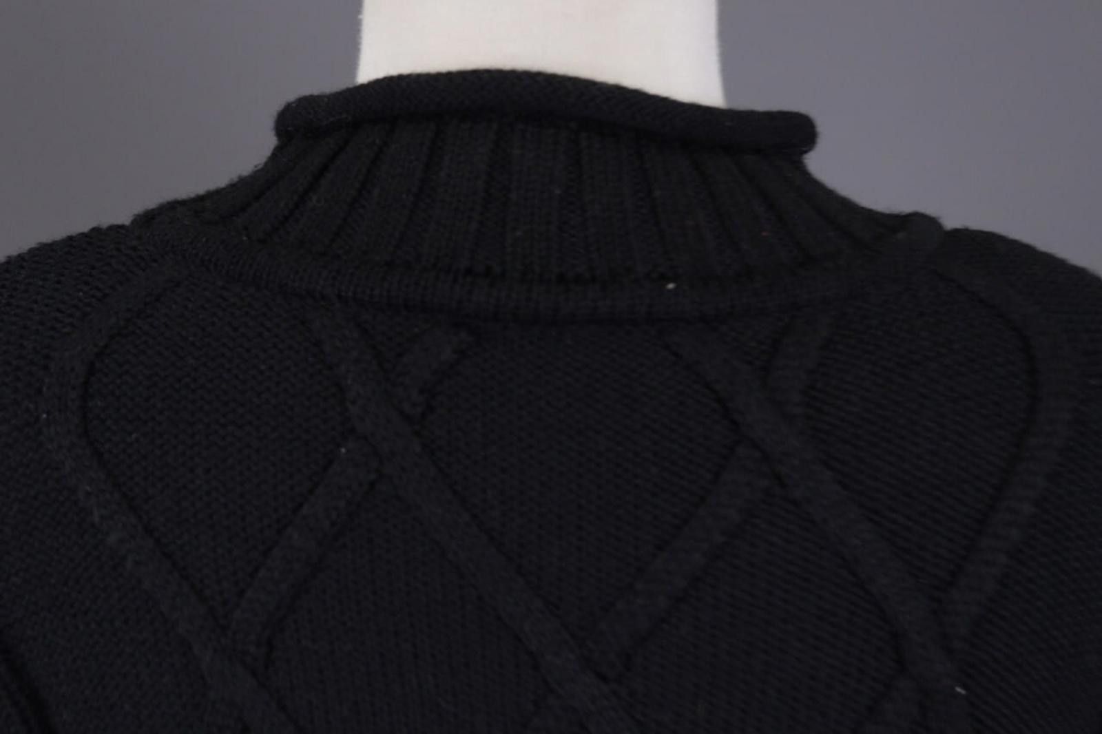 Carlo Colucci Carlo Colucci Black Wool Embroidered Knit Sweater Size 40 Size M / US 6-8 / IT 42-44 - 9 Thumbnail