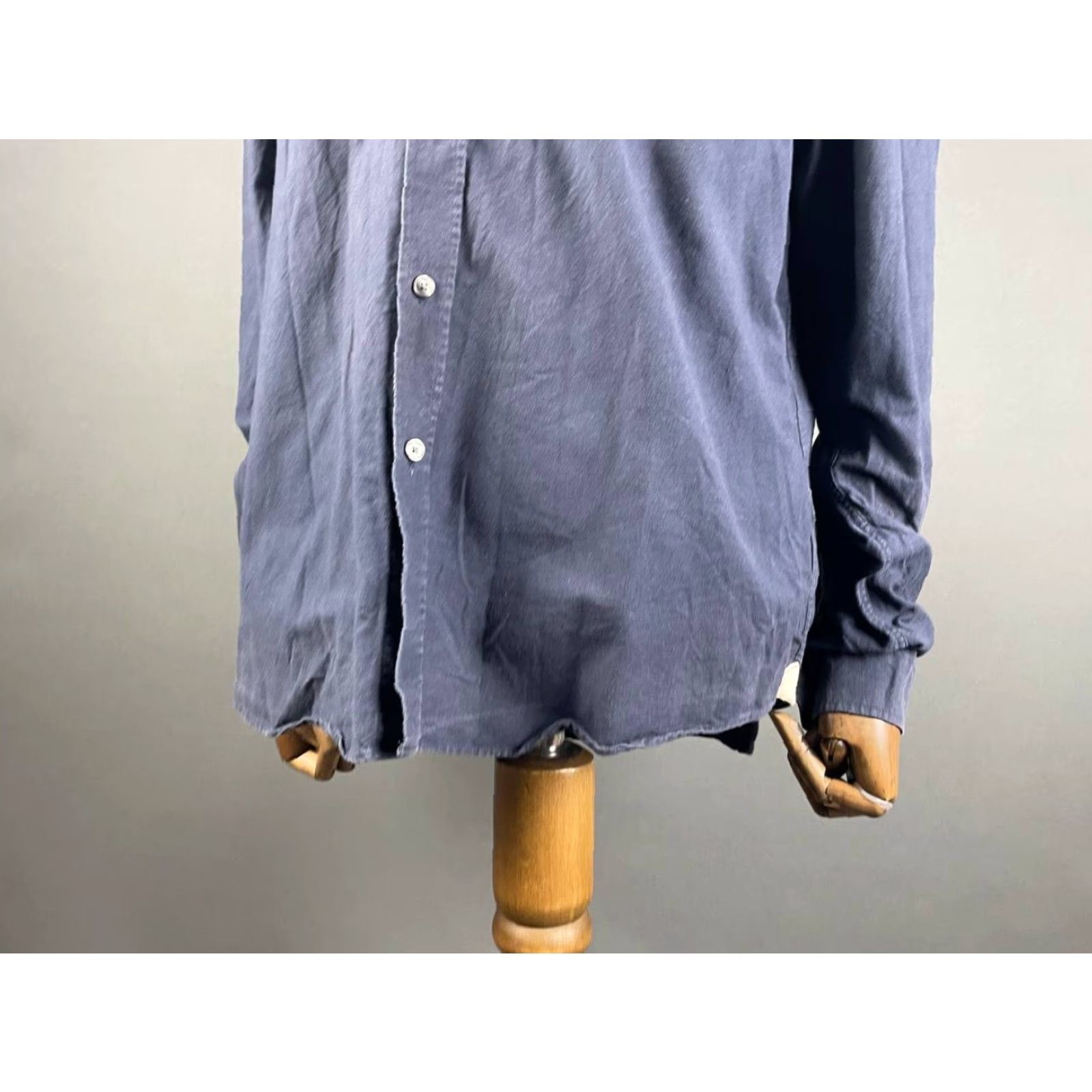 Lacoste Lacoste Mens Regular Fit Button-Down Shirt XL Cotton Blue Long Sleeve Size US XL / EU 56 / 4 - 3 Thumbnail
