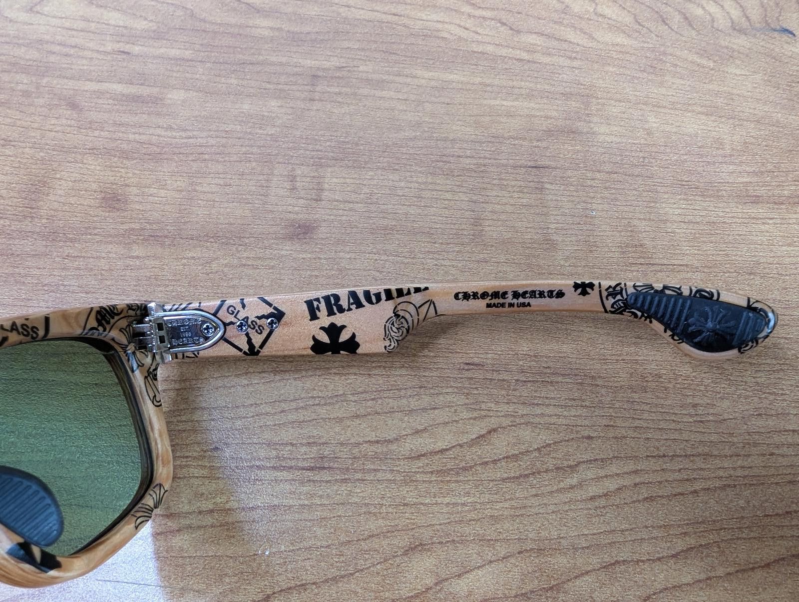 Chrome Hearts Chrome Hearts Stencil Lilith Wooden Framed Sunglasses Size ONE SIZE - 10 Thumbnail