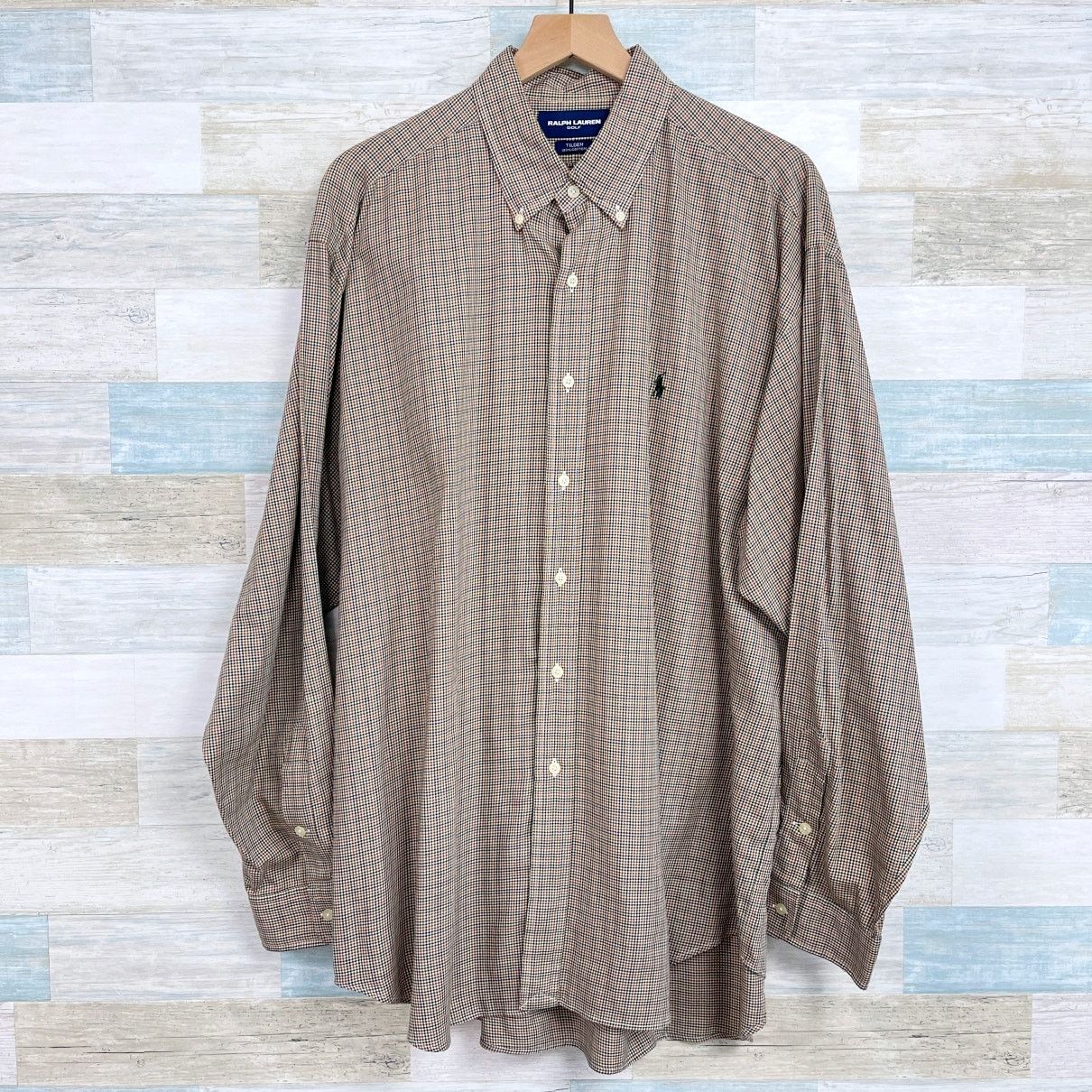 Ralph Lauren Ralph Lauren Golf Vintage Tilden Shirt Brown Plaid Mens XL Size US XL / EU 56 / 4 - 1 Thumbnail