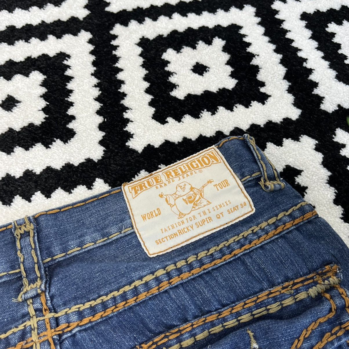 True Religion VINTAGE TRUE RELIGION RICKY SUPER QT CHIEF KEEF STYLE JEANS Size US 32 / EU 48 - 3 Thumbnail