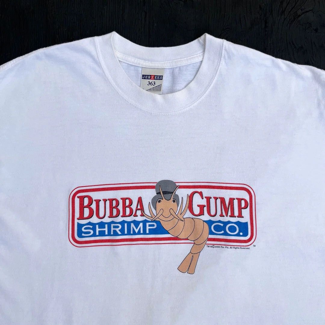 Jerzees × Vintage Forrest Gump 2000 Vintage Bubba Gump Movie Promo T-Shirt Size US XL / EU 56 / 4 - 2 Thumbnail