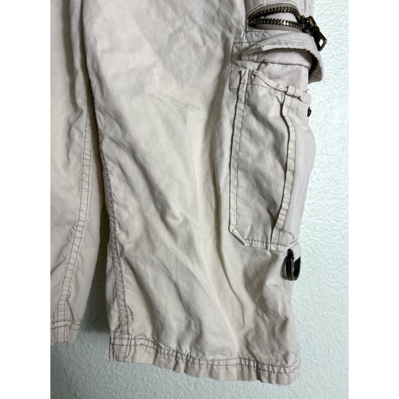 Guess Guess Baggy Long Cargo Shorts Cotton Beige 31x16 Size US 31 - 5 Thumbnail