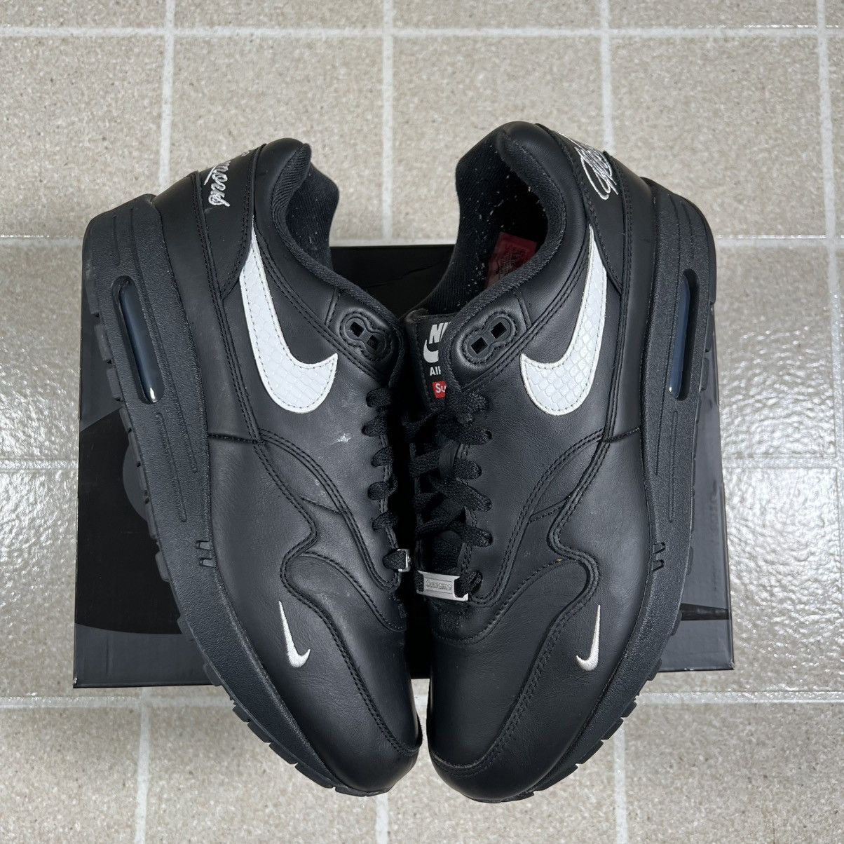 Size 10.5- Nike Supreme x Air Max 1 