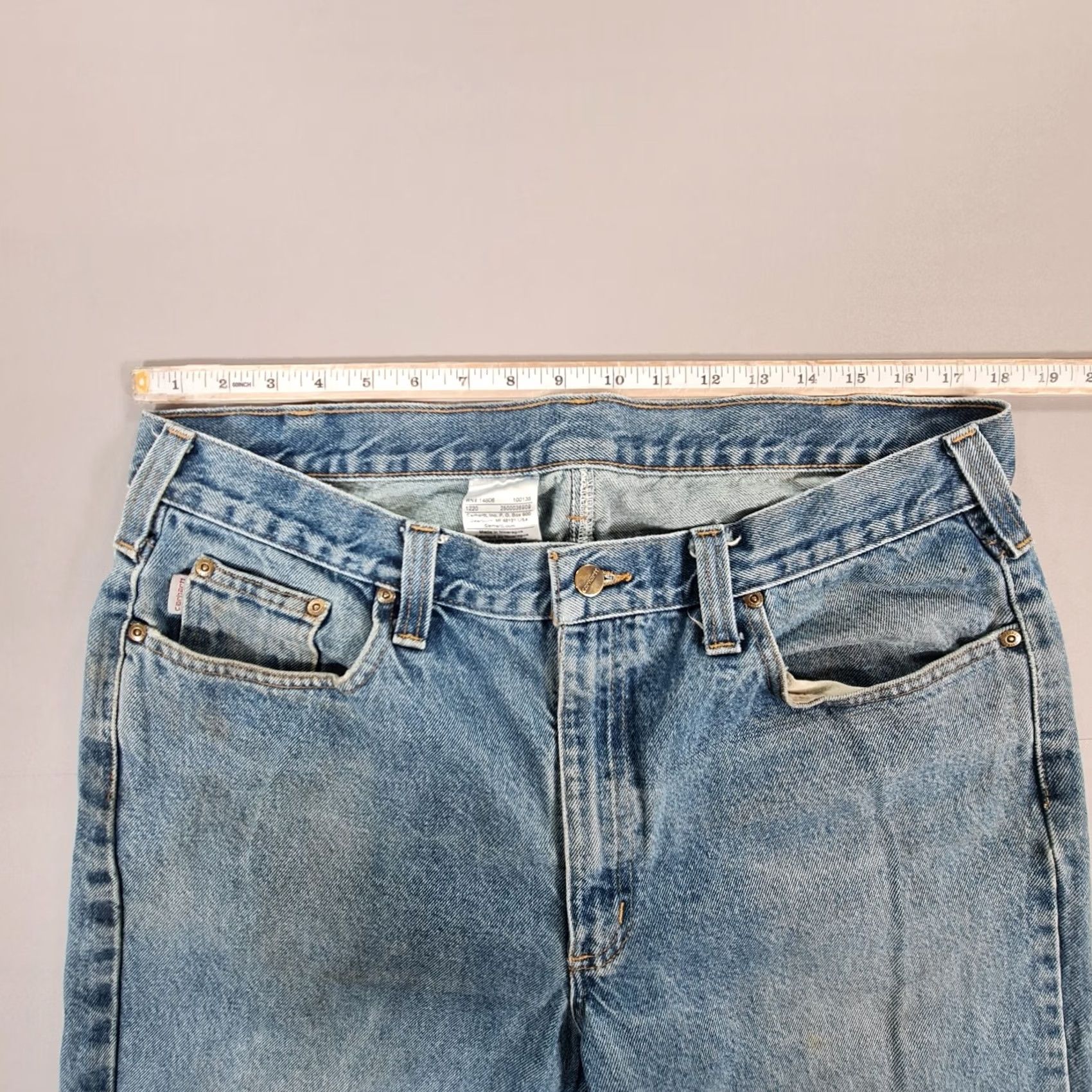 Carhartt Carhartt Mens Jeans Blue W38 L34 Relaxed Straight Denim B480 DVB Jeans Boys? Size US 38 / EU 54 - 6 Thumbnail