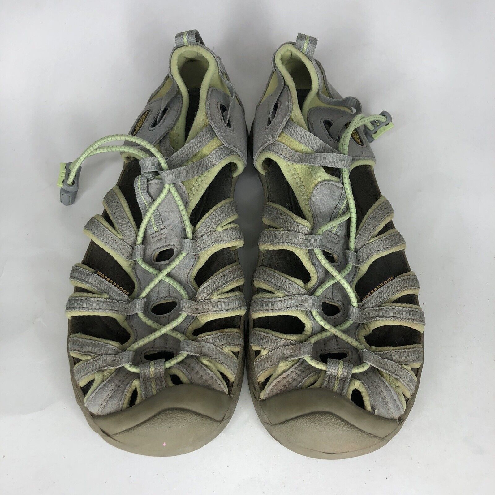 KEEN Keen Gray Green Textile Drawstring Sport Waterproof Sandals Size US 6 / EU 39 - 8 Thumbnail