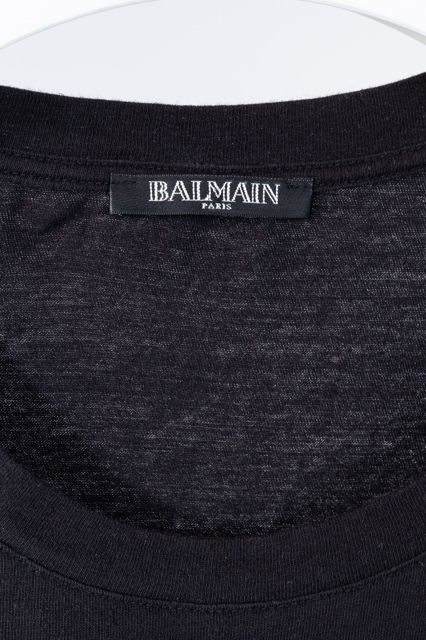 Balmain Balmain Black Cotton "#Balmain Army" Graphic Muscle Tank Size L / US 10 / IT 46 - 4 Thumbnail
