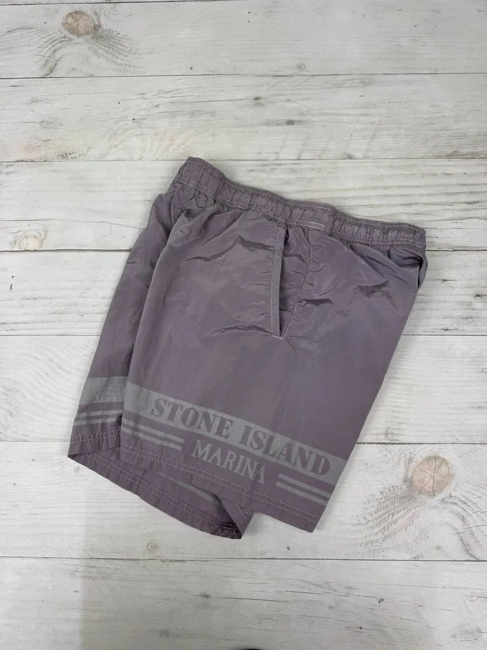 Stone Island Stone Island Marina Nylon Shorts Big Logo Size US 30 / EU 46 - 2 Thumbnail