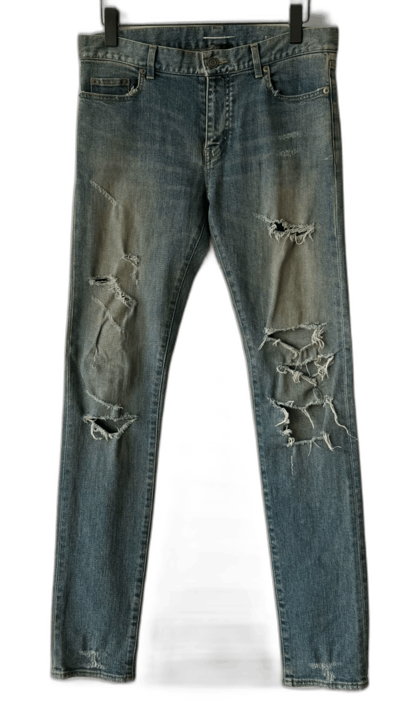 Saint Laurent Paris distressed saint laurent jeans size 31 Size US 31 - 1 Thumbnail