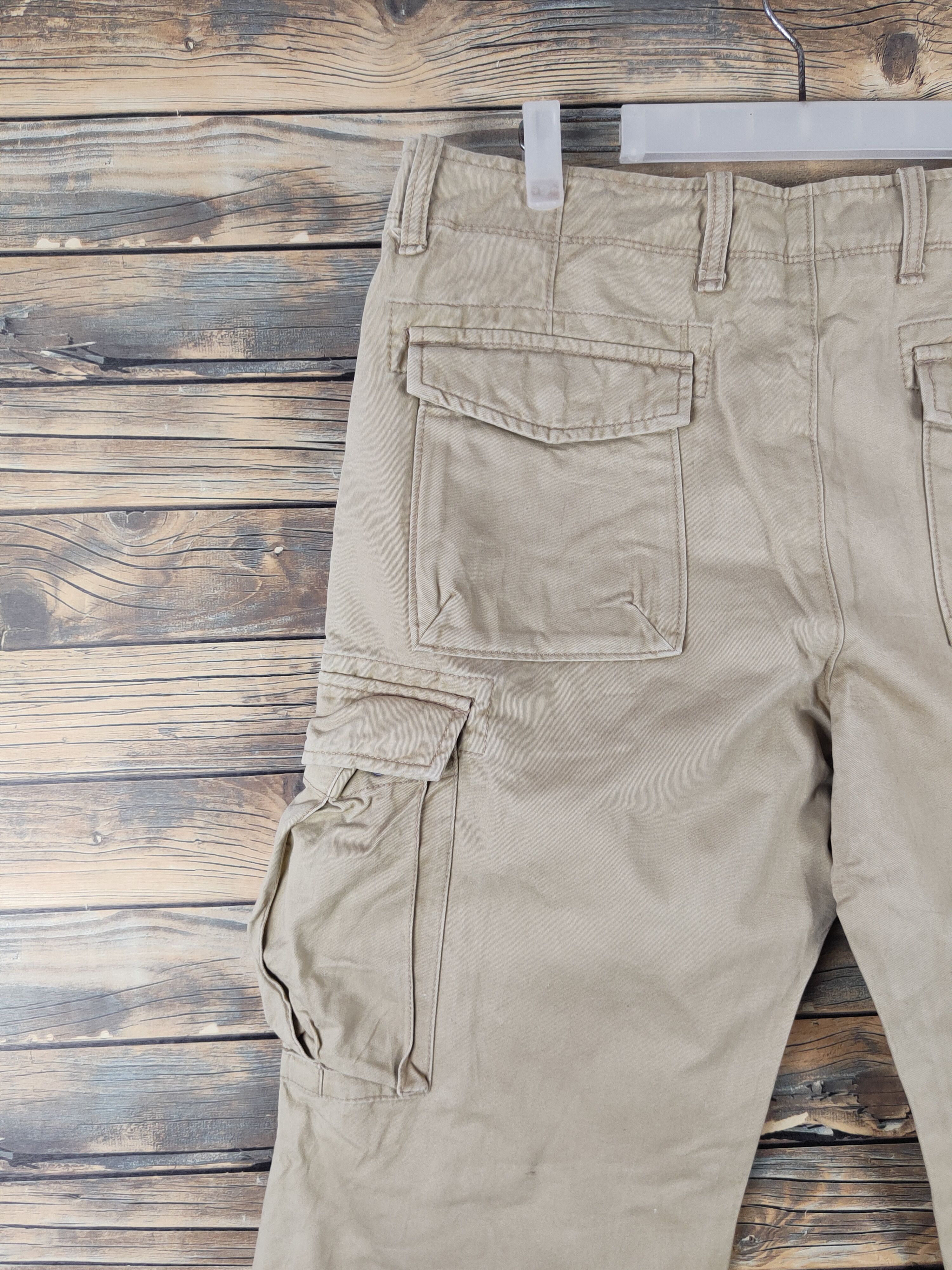 Japanese Brand DL Gap Beige Multipocket Tactical Cargo Pants #1357 Size US 34 / EU 50 - 8 Thumbnail