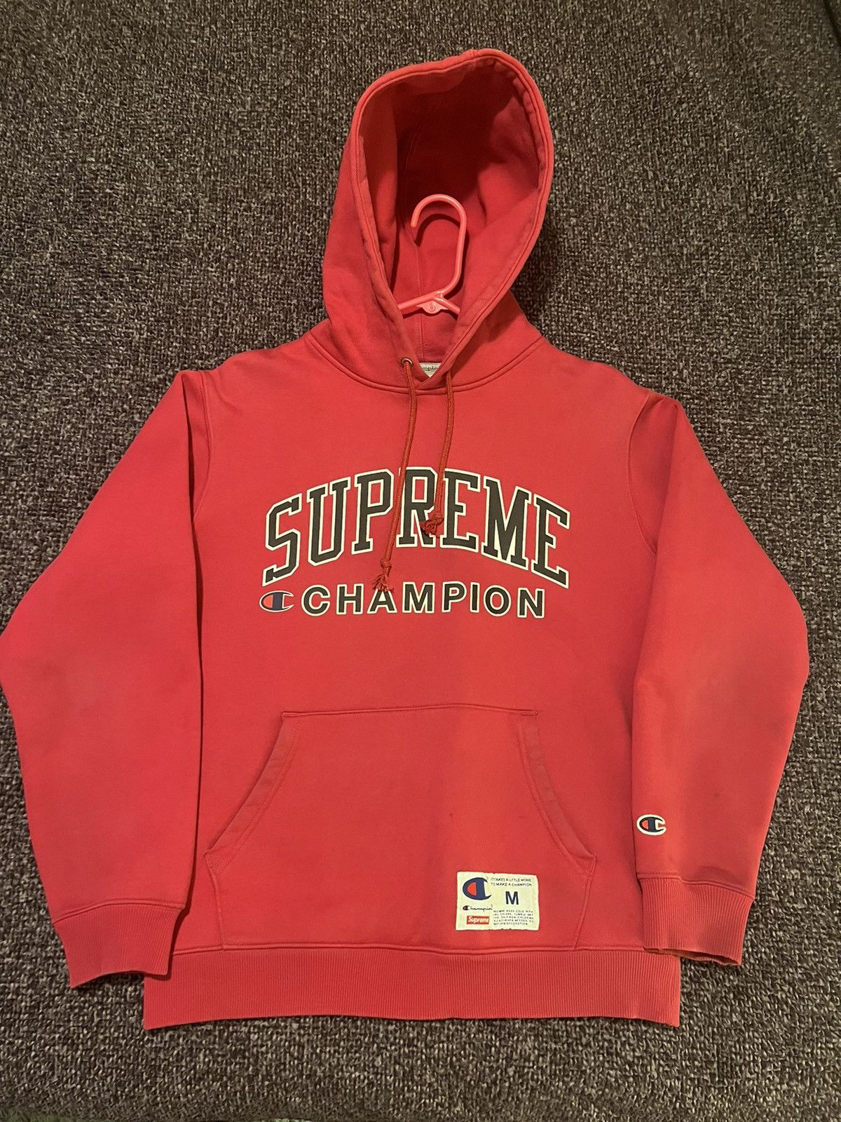 Supreme Supreme Champion Hoodie Magenta | Grailed