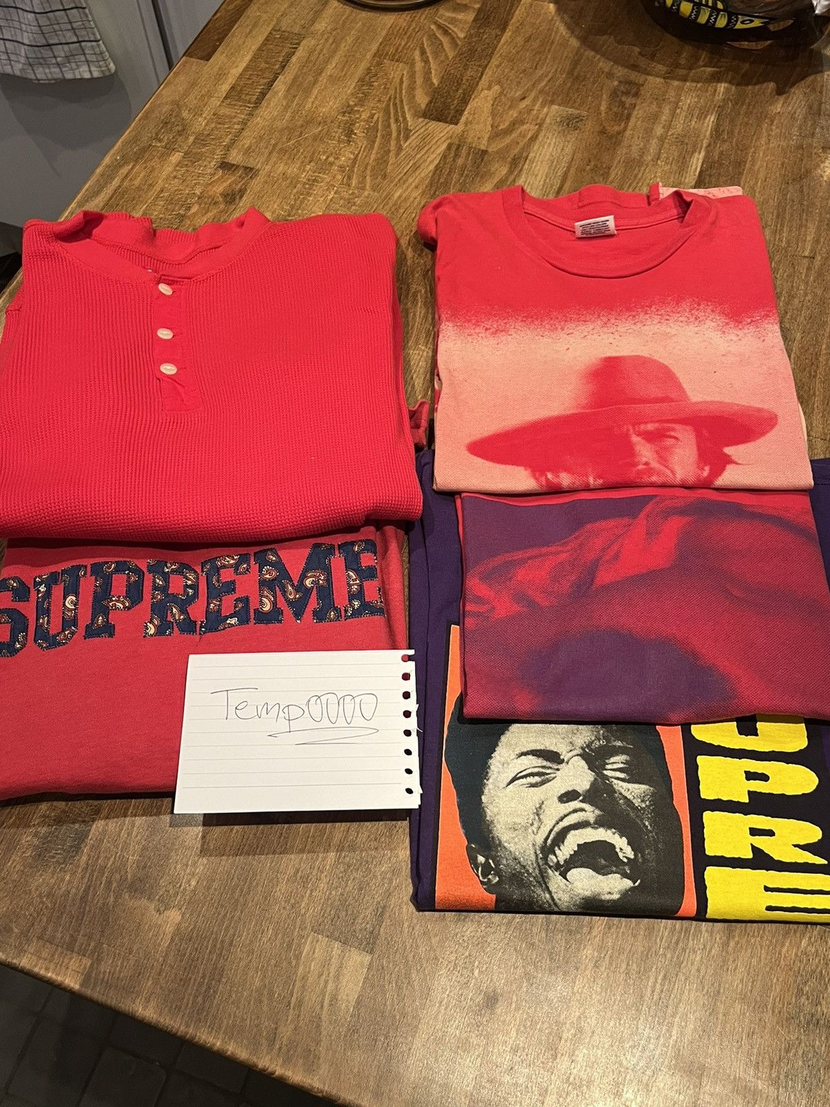 Supreme Supreme Thermal Waffle Knit Red Size US M / EU 48-50 / 2 - 3 Thumbnail