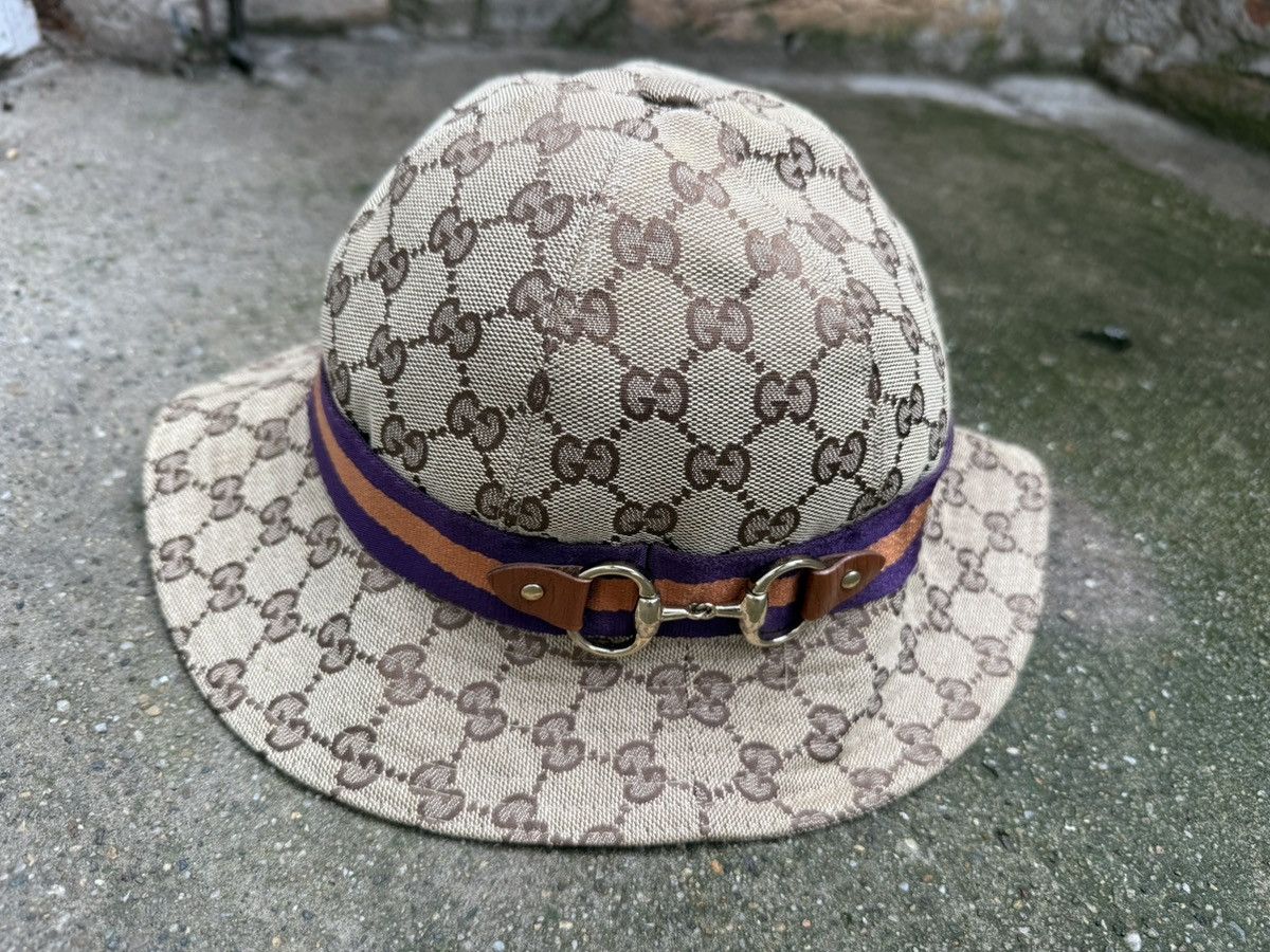 Gucci ✨Gucci✨Canvas Hat w/Monogram and Horse Bit Size Medium... Size ONE SIZE - 2 Thumbnail
