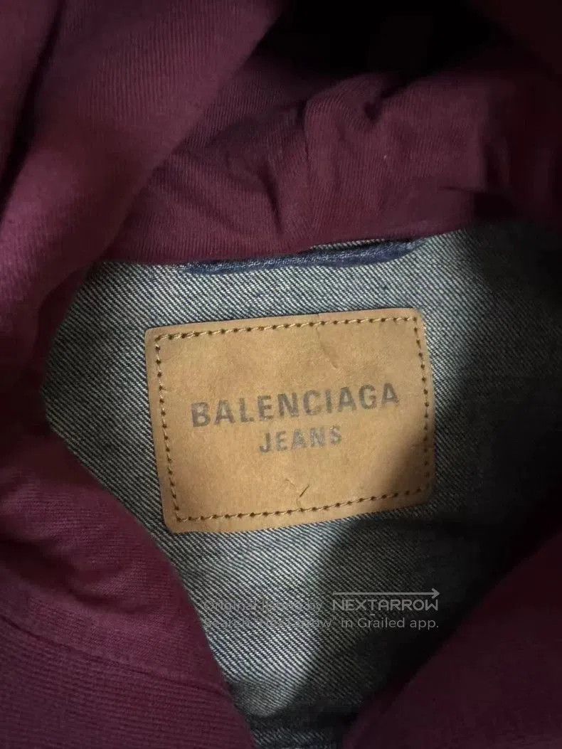 Balenciaga Balenciaga Denim Hooded Jacket. Size US M / EU 48-50 / 2 - 3 Thumbnail