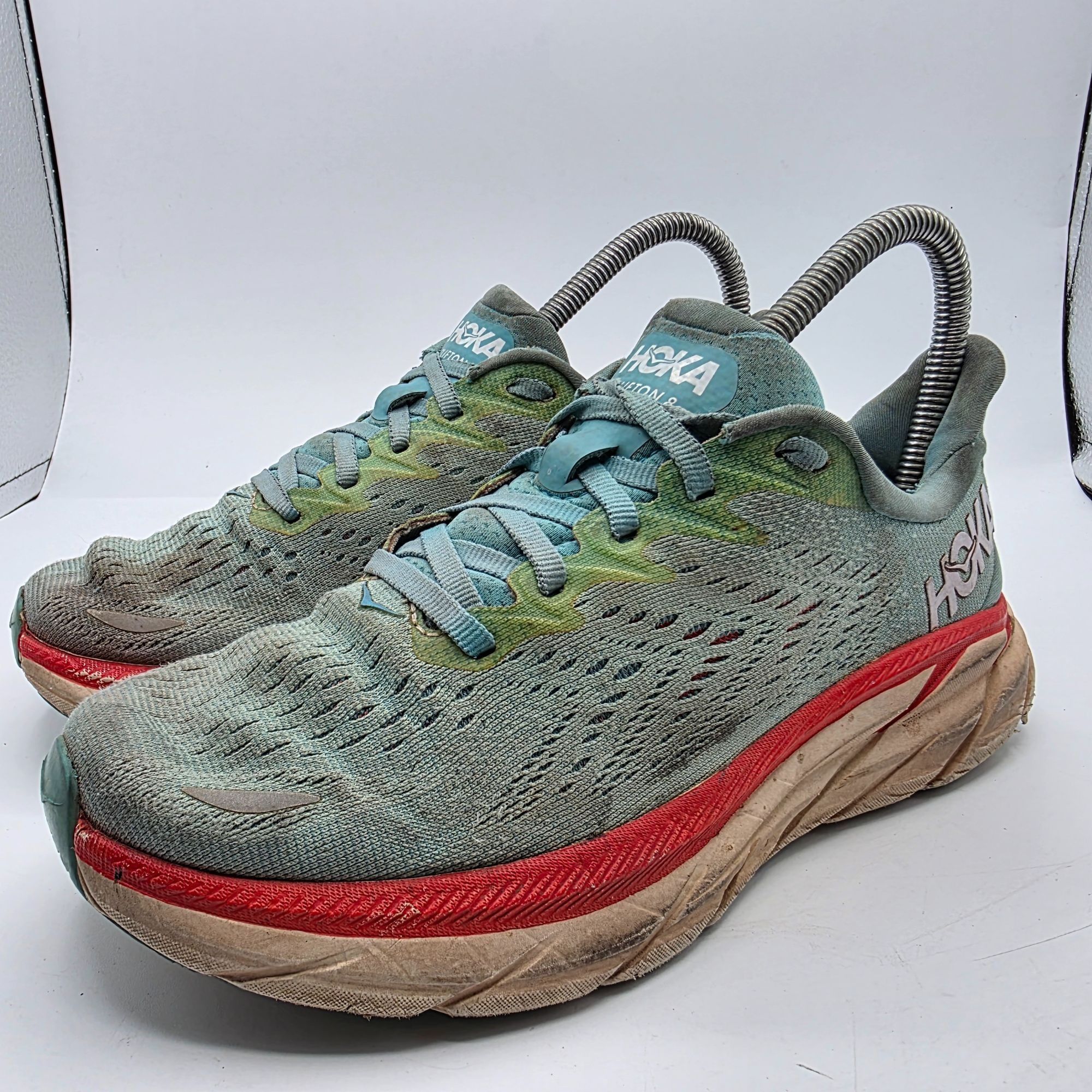 Hoka Hoka One One Clifton 8 Womens Size 5.5 B Aqua Green Athletic Size US 5.5 / IT 35.5 - 4 Thumbnail