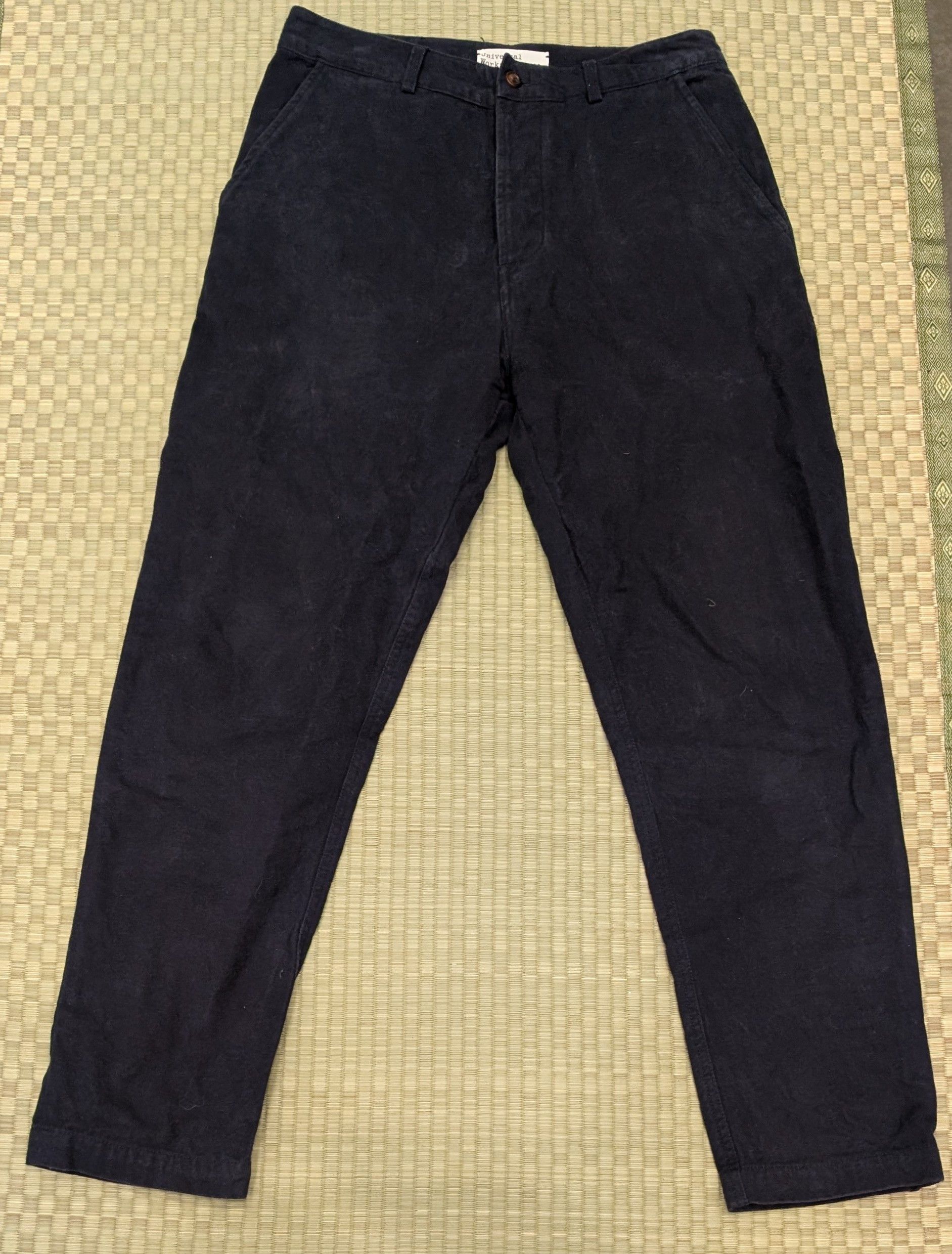 Universal Works Universal Works Brushed Cotton Chinos Dark Navy Size US 30 / EU 46 - 1 Thumbnail