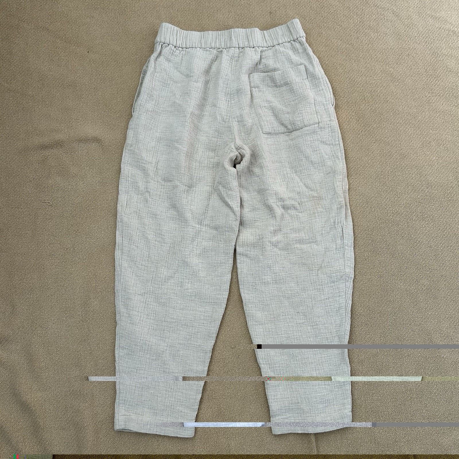 7115 by Szeki Signature Elastic Pull Up Trouser Barrel Leg Linen Pants Size 28" / US 6 / IT 42 - 5 Thumbnail