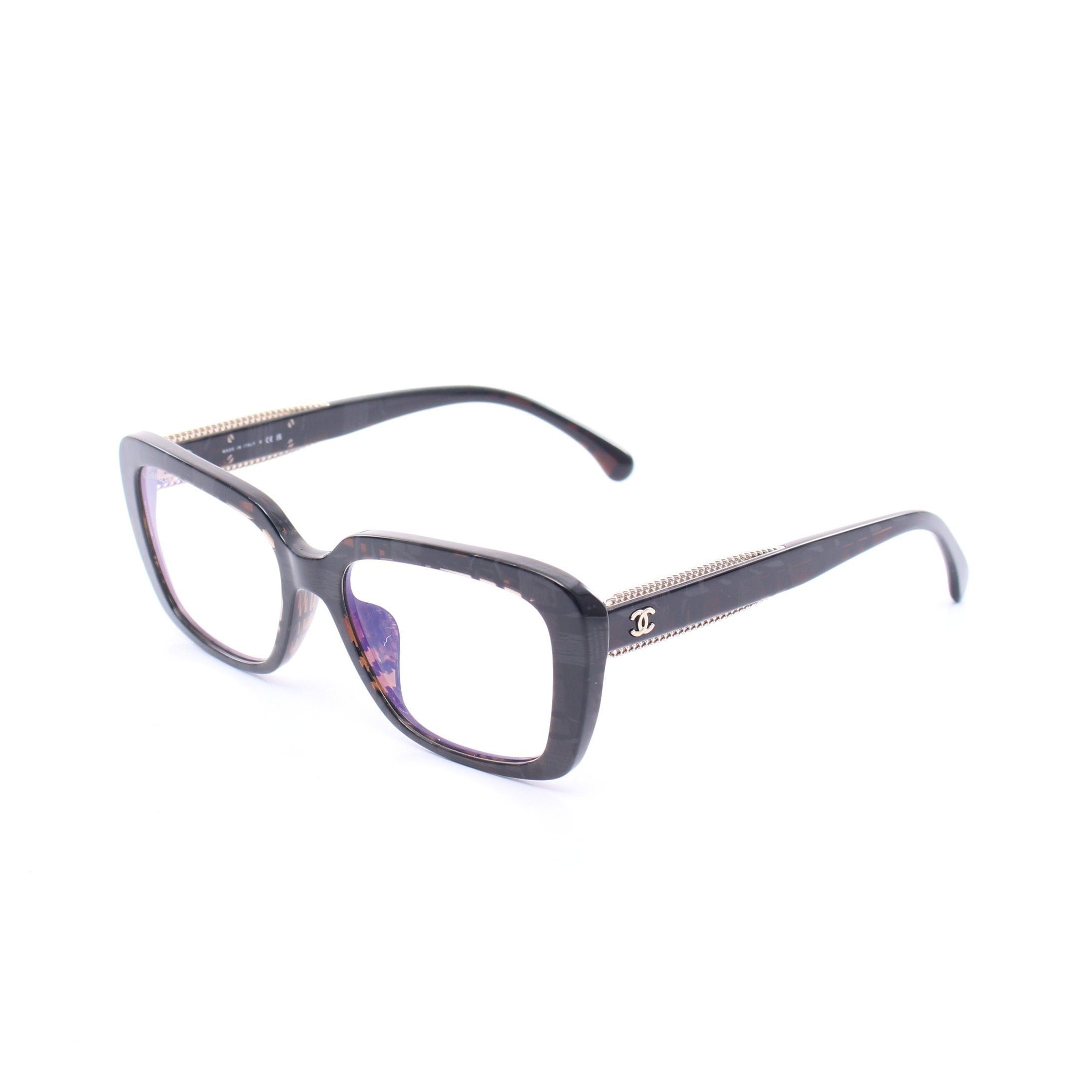 Chanel Chanel Glasses Dark Brown Gray Black Non-Prescription Size ONE SIZE - 1 Thumbnail