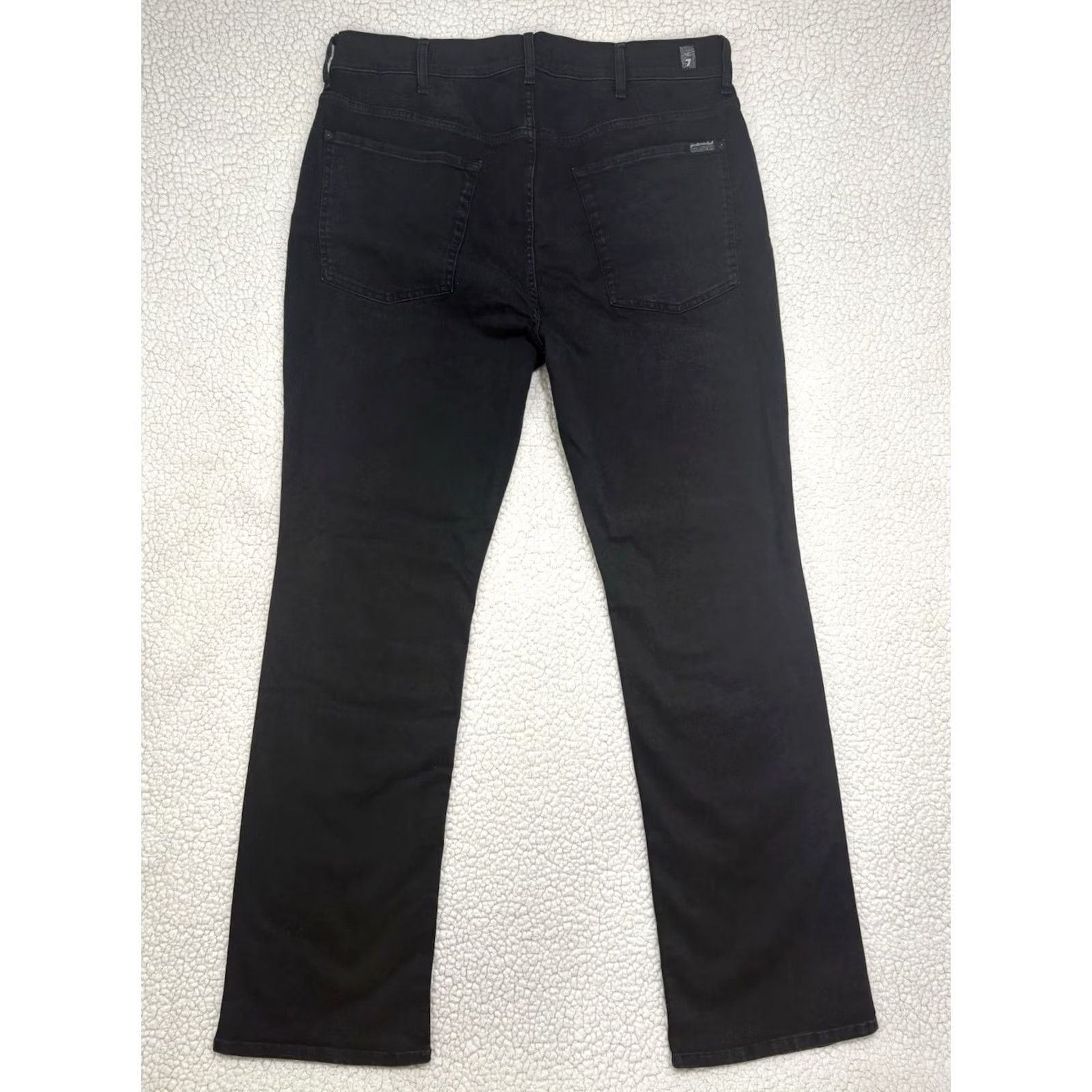 7 For All Mankind 7 for All Mankind Jeans Bootcut Men 38 Black Denim Stretch 5-Pocket Inseam 35 Regular Top Bootcut Logo Zipper Button Cotton Blend Casual N/A Size US 38 / EU 54 - 7 Thumbnail