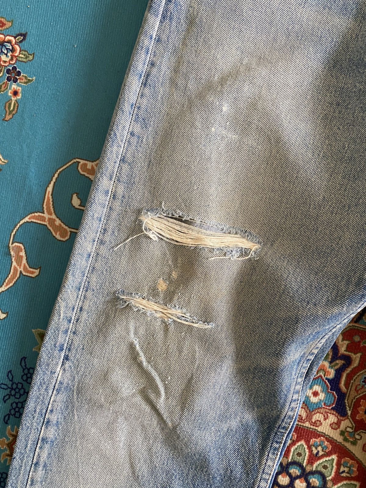 Levi's Vintage 90s Levi’s 501 Distressed Denim Size US 32 / EU 48 - 7 Thumbnail