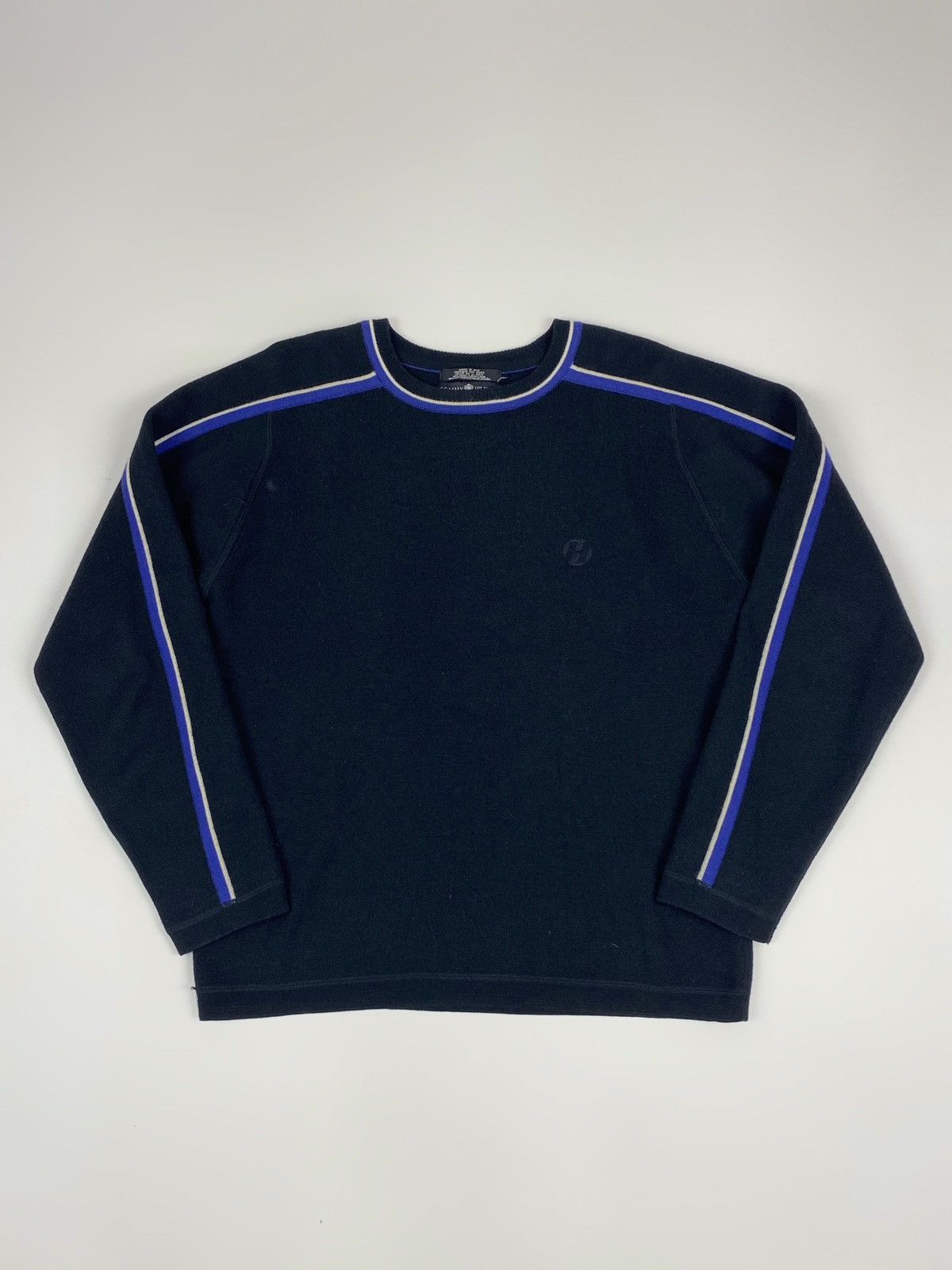 Tommy Hilfiger 1990’s Vintage Tommy Hilfiger Combined Wool Boxy Sweater Size US L / EU 52-54 / 3 - 1 Thumbnail
