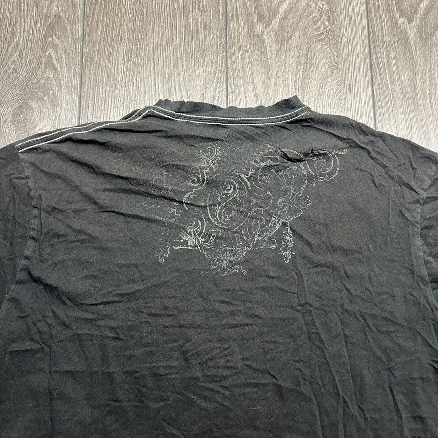 Japanese Brand × Vintage Vintage Y2k Tribal Cross Wrap Around Print T Shirt XL Black Size US XL / EU 56 / 4 - 6 Thumbnail