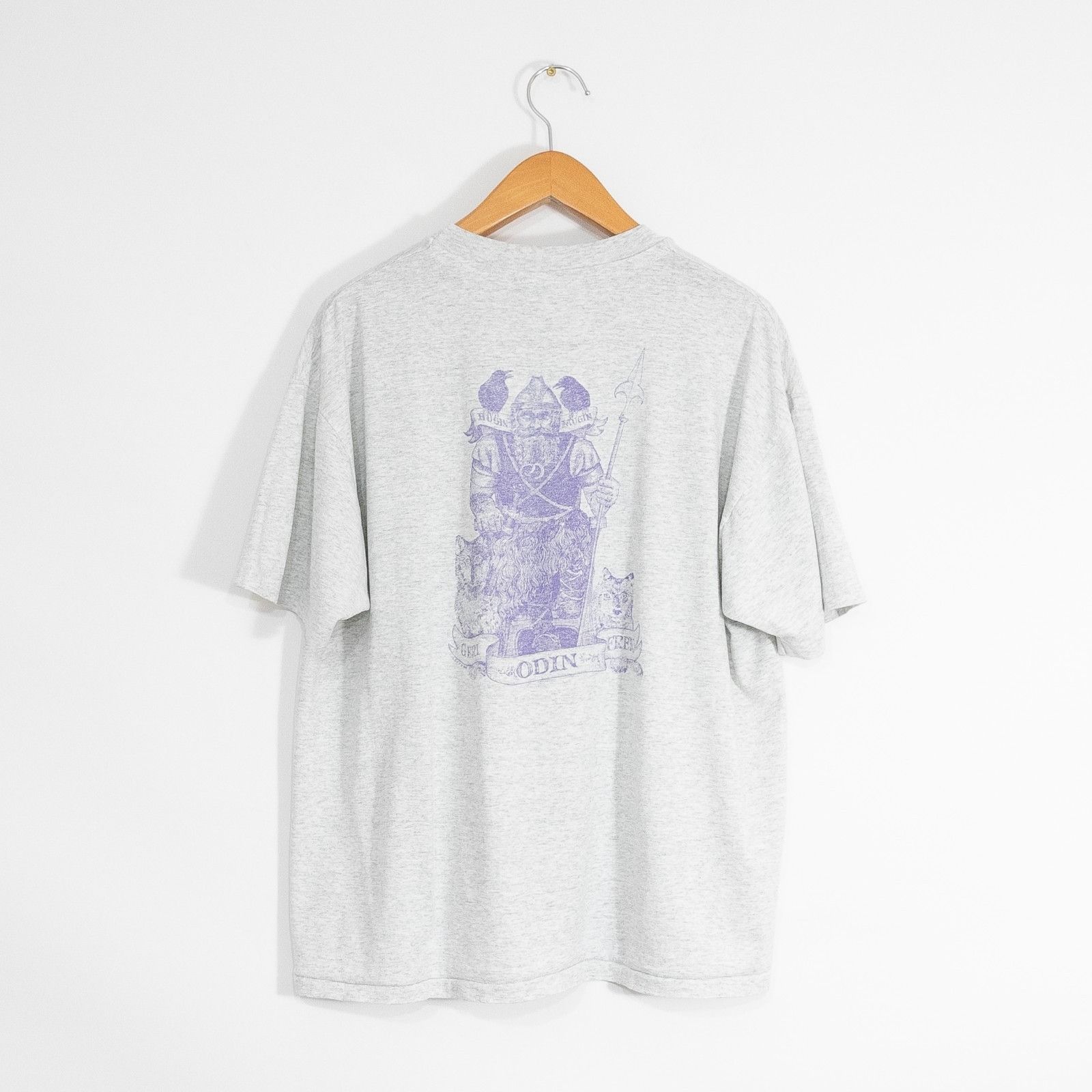 Vintage Vintage 90s Norse God Odin T Shirt Mens XL Nordic Mythology Size US XL / EU 56 / 4 - 5 Thumbnail