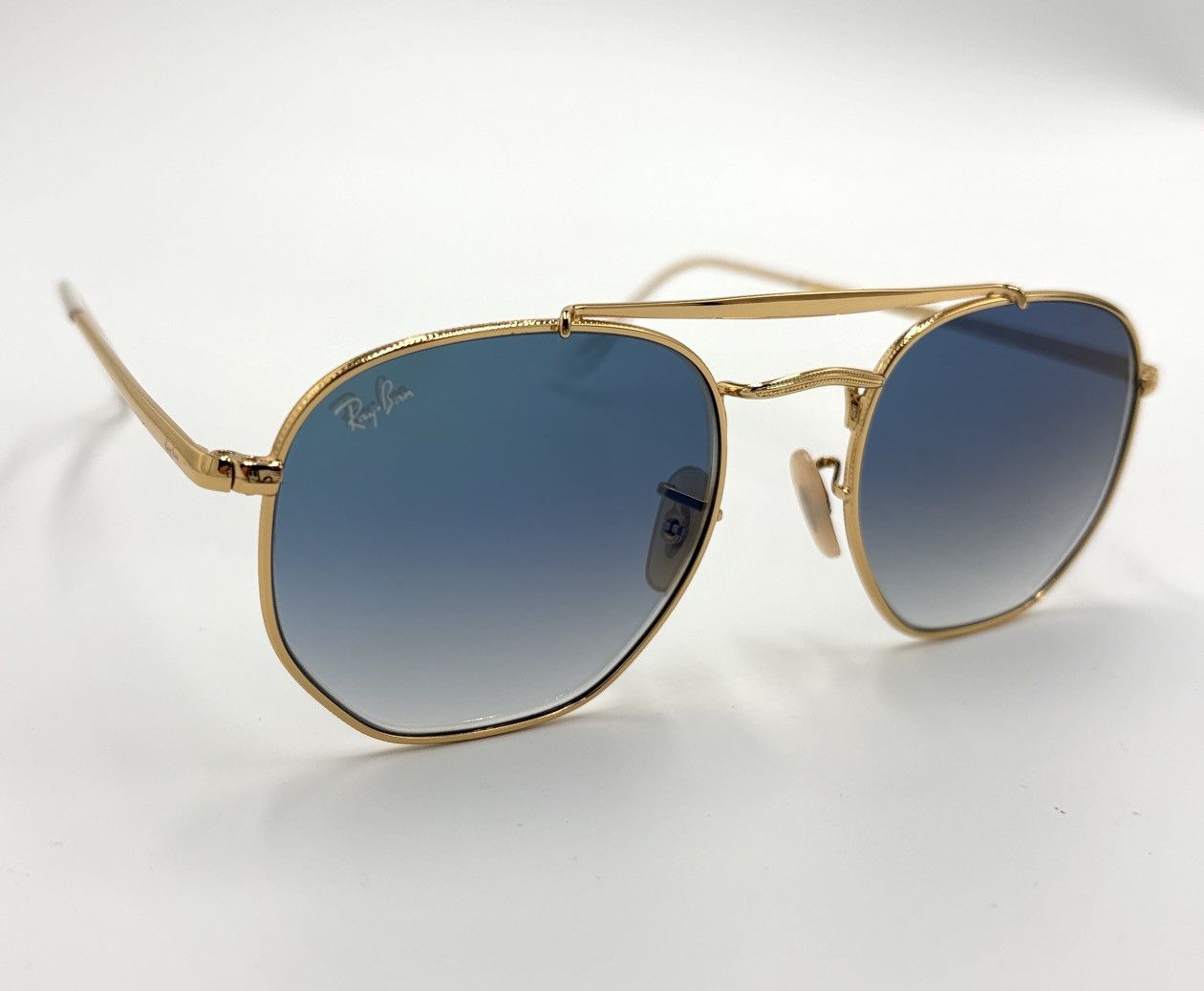 RayBan Ray-Ban RB3648 Gold and Blue Lens 001/3F Arista 54mm Size ONE SIZE - 7 Thumbnail
