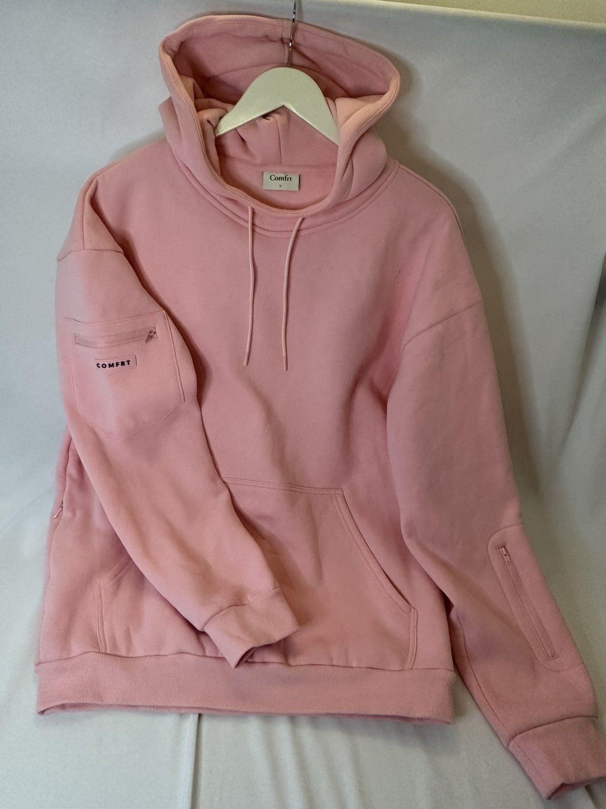 Comfort Colors Comfrt Airplane Mode Travel Hoodie built Eye Mask NEW LARGE Size L / US 10 / IT 46 - 3 Thumbnail