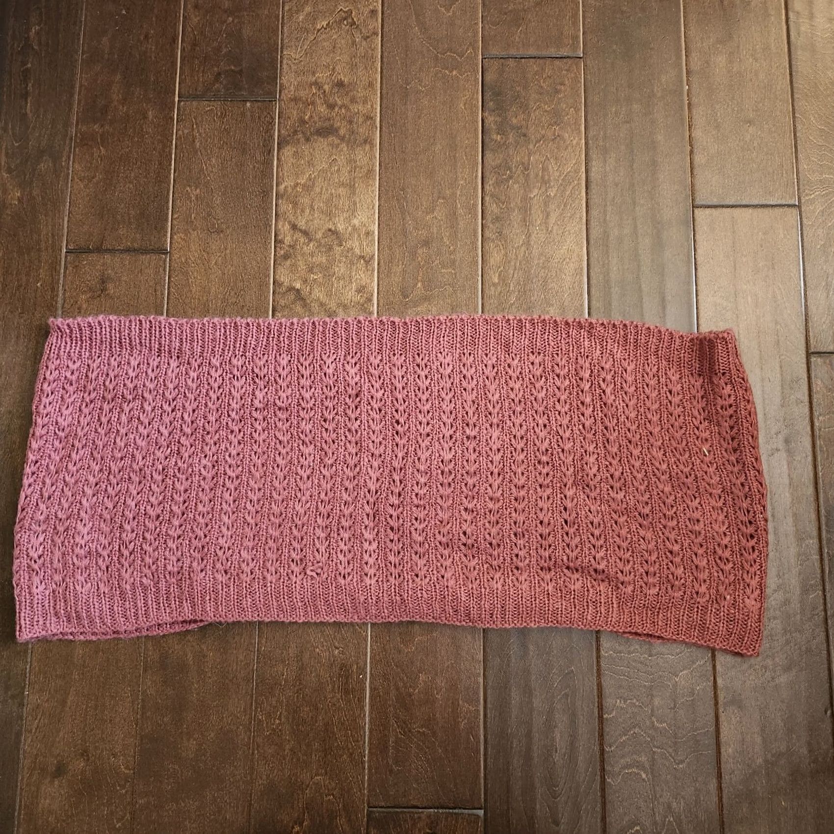 Nordstrom Nordstrom BP Pink Knit Infinity Scarf - Scarf, Women, O/S, Pink, Infinity, Knit, Winter Fall Spring Size ONE SIZE - 2 Thumbnail