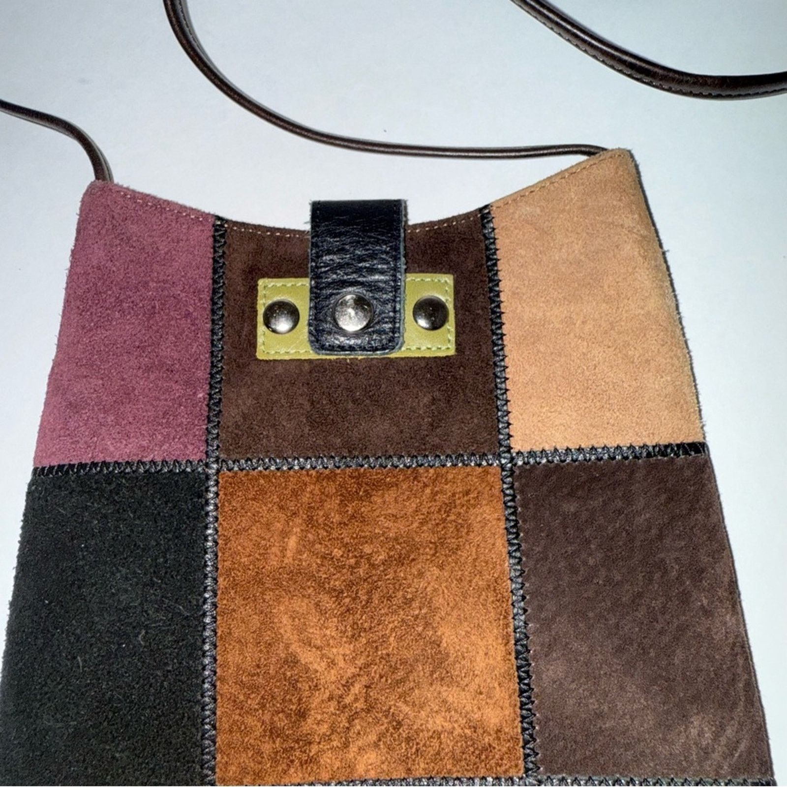 Other PACCO kangaroo leatherPatchwork Crossbody Bag with Tassels Size ONE SIZE - 3 Thumbnail