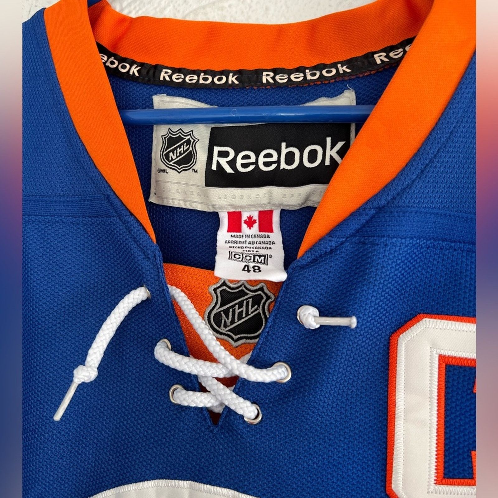 Reebok New York Islanders Authentic Reebok SEWN Tavares Jersey 48 Size US XL / EU 56 / 4 - 6 Thumbnail