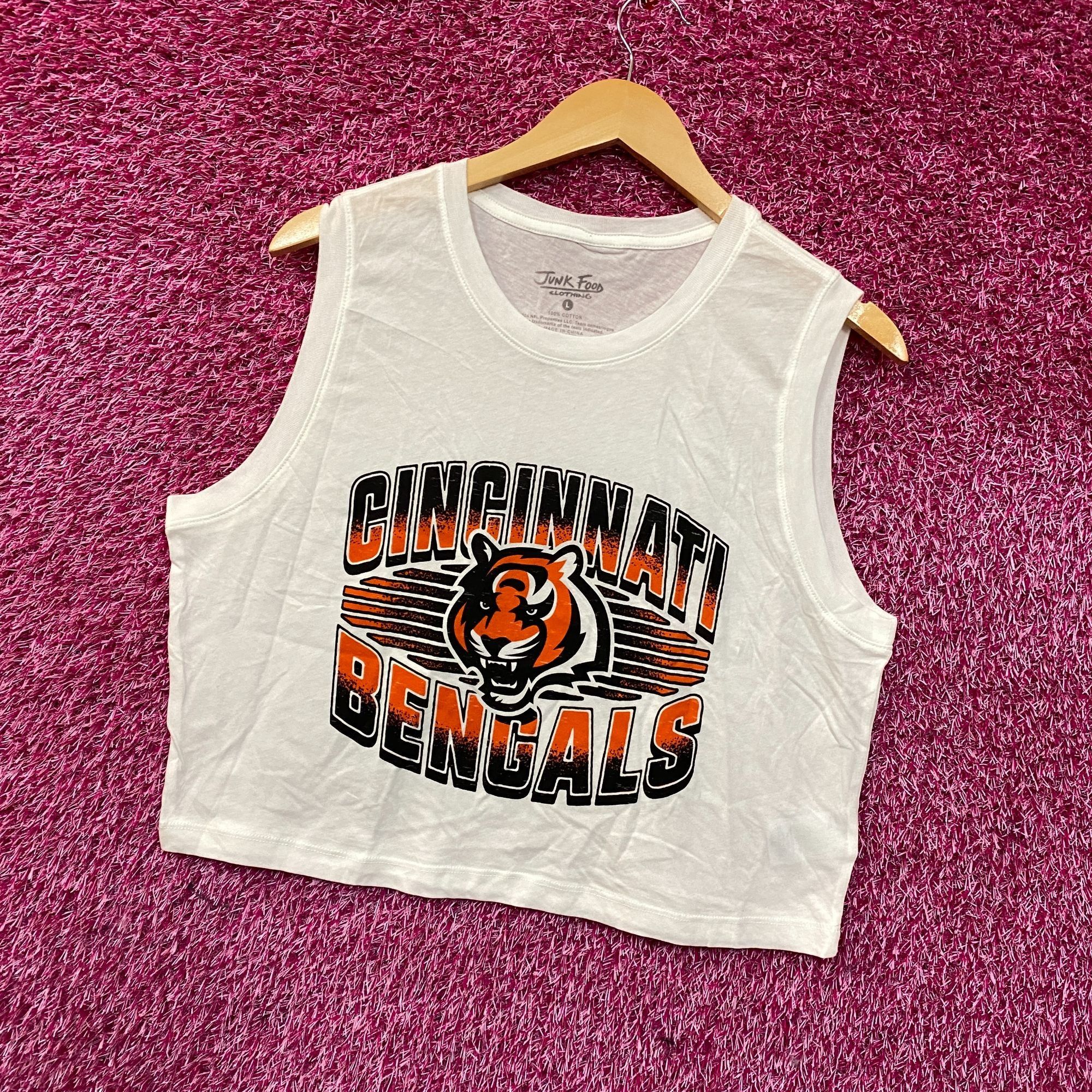 Junk Food Junk Food Clothing NFL Cincinnati Bengals Cropped Sleeveless Size L / US 10 / IT 46 - 3 Thumbnail