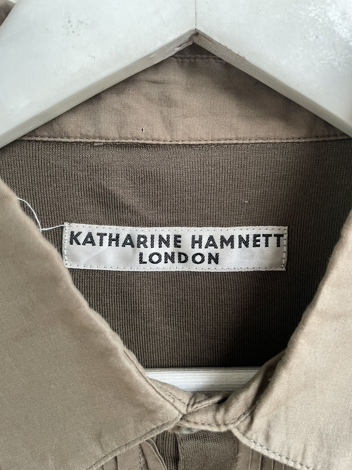 Katharine Hamnett London 2000s Katharine Sheer Panel Polo Tee Designer Hysteric Y2K Size US XS / EU 42 / 0 - 5 Thumbnail