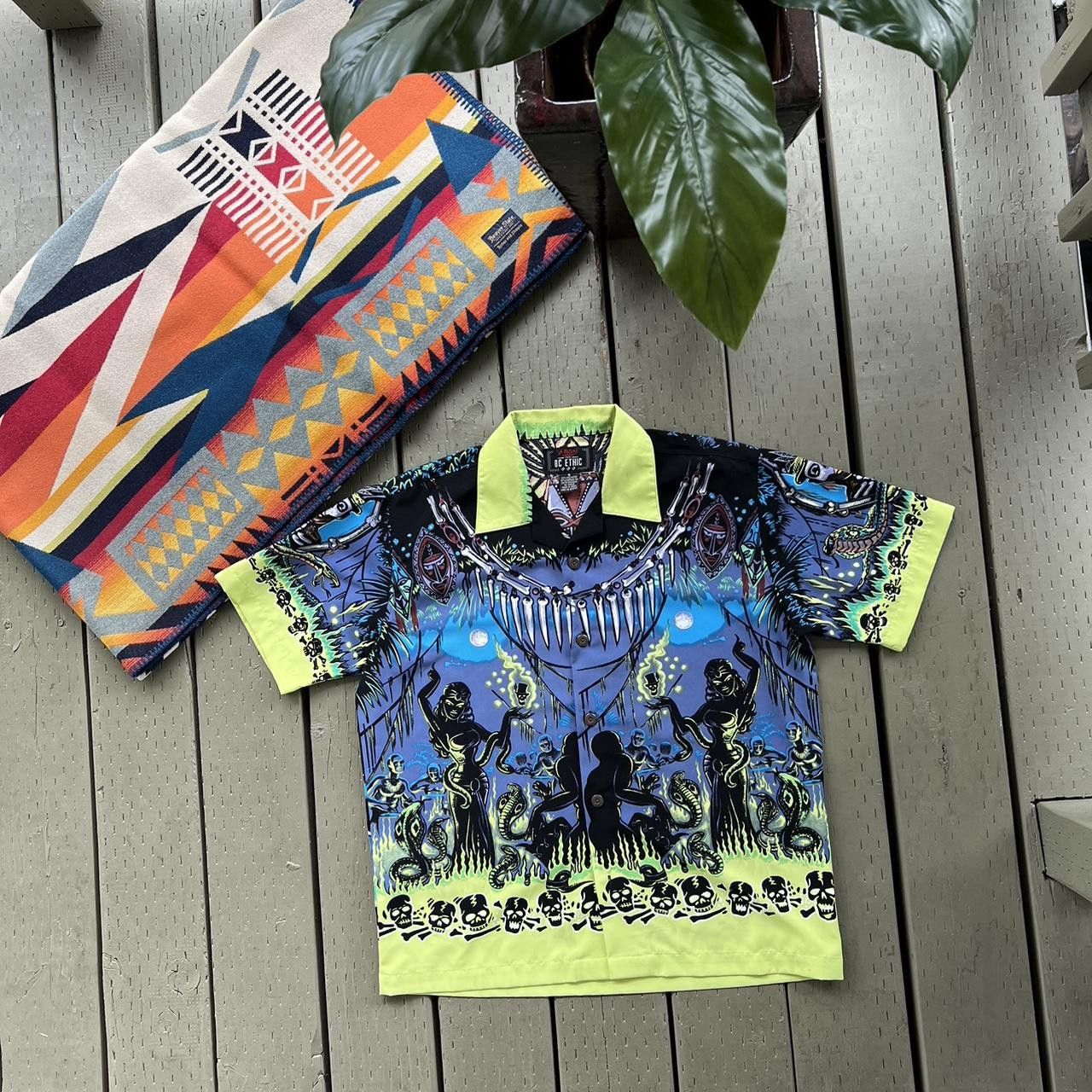 Vintage LA ROCKA BC ETHIC VINTAGE BLACK MAGIC VOODOO TIKI VINCE RAY Size US S / EU 44-46 / 1 - 4 Thumbnail