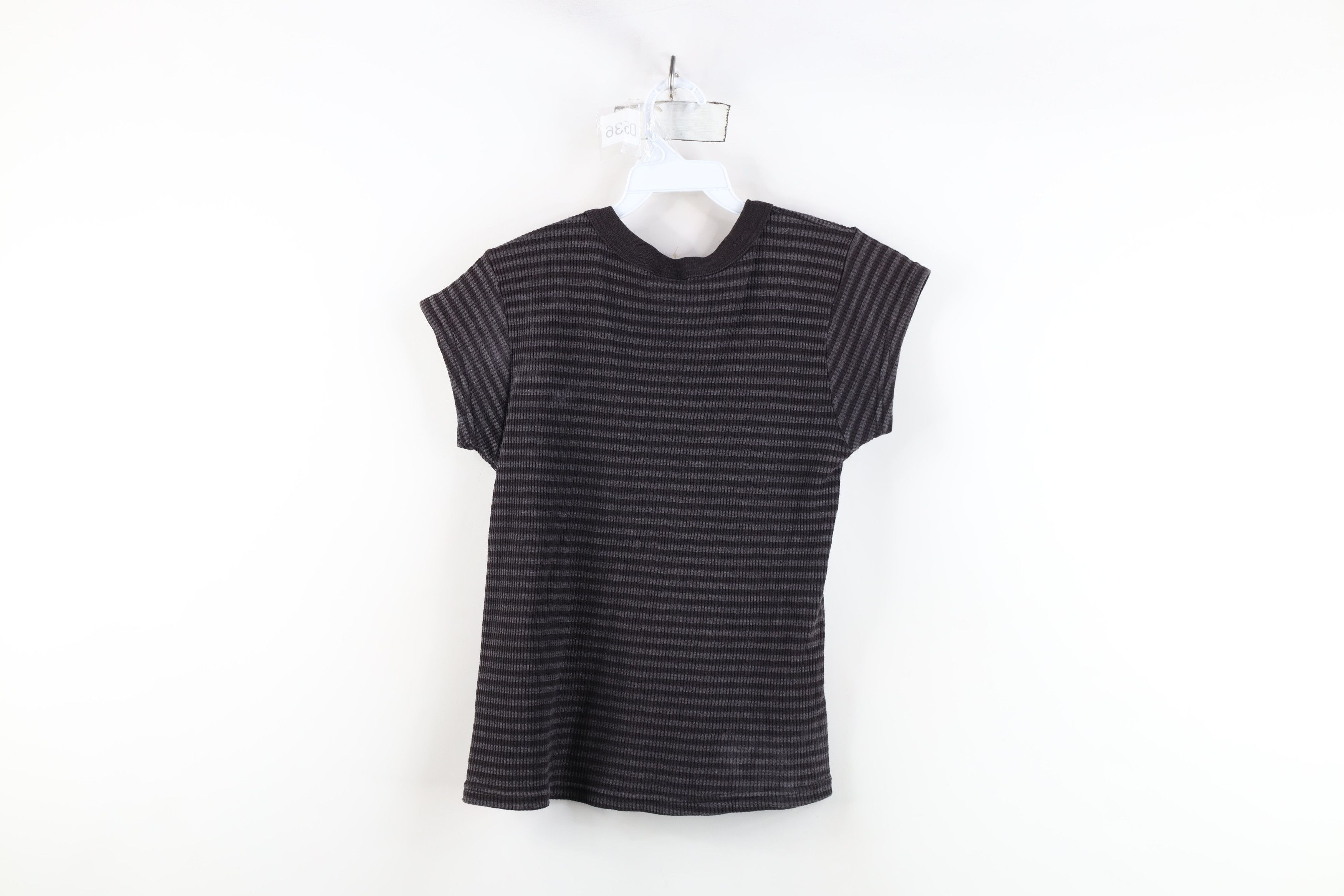 Vintage Vintage 90s Y2K Babydoll Thermal Waffle Knit T-Shirt USA Size M / US 6-8 / IT 42-44 - 9 Thumbnail