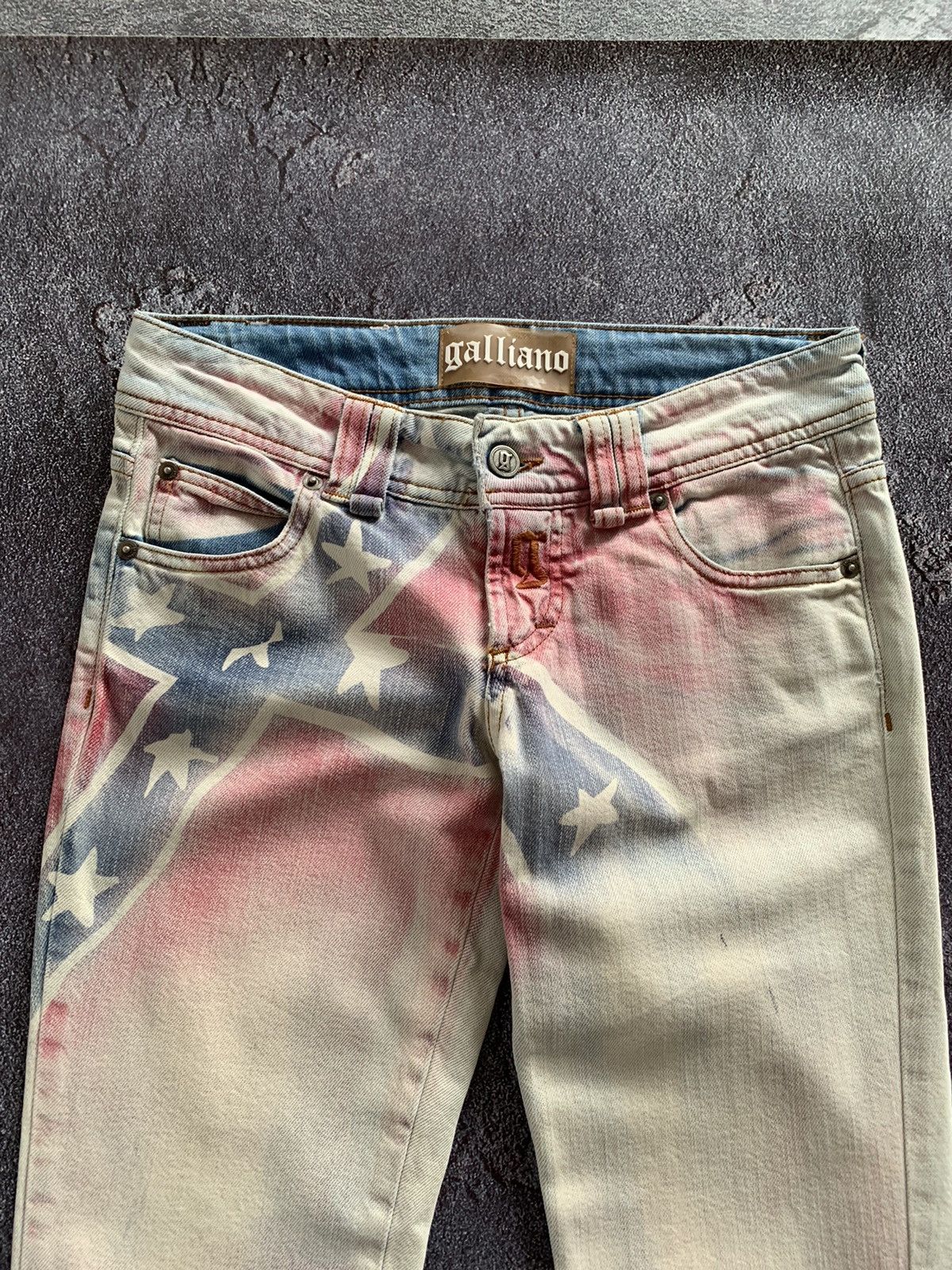 John Galliano Crystal Cherry Jeans Size deals 30