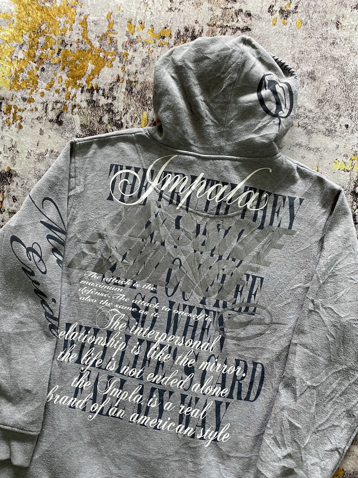 If Six Was Nine × Japanese Brand × Le Grande Bleu (L.G.B.) Vintage Impala Double Layer Poem Ifsix Lgb Style Size US XL / EU 56 / 4 - 7 Thumbnail