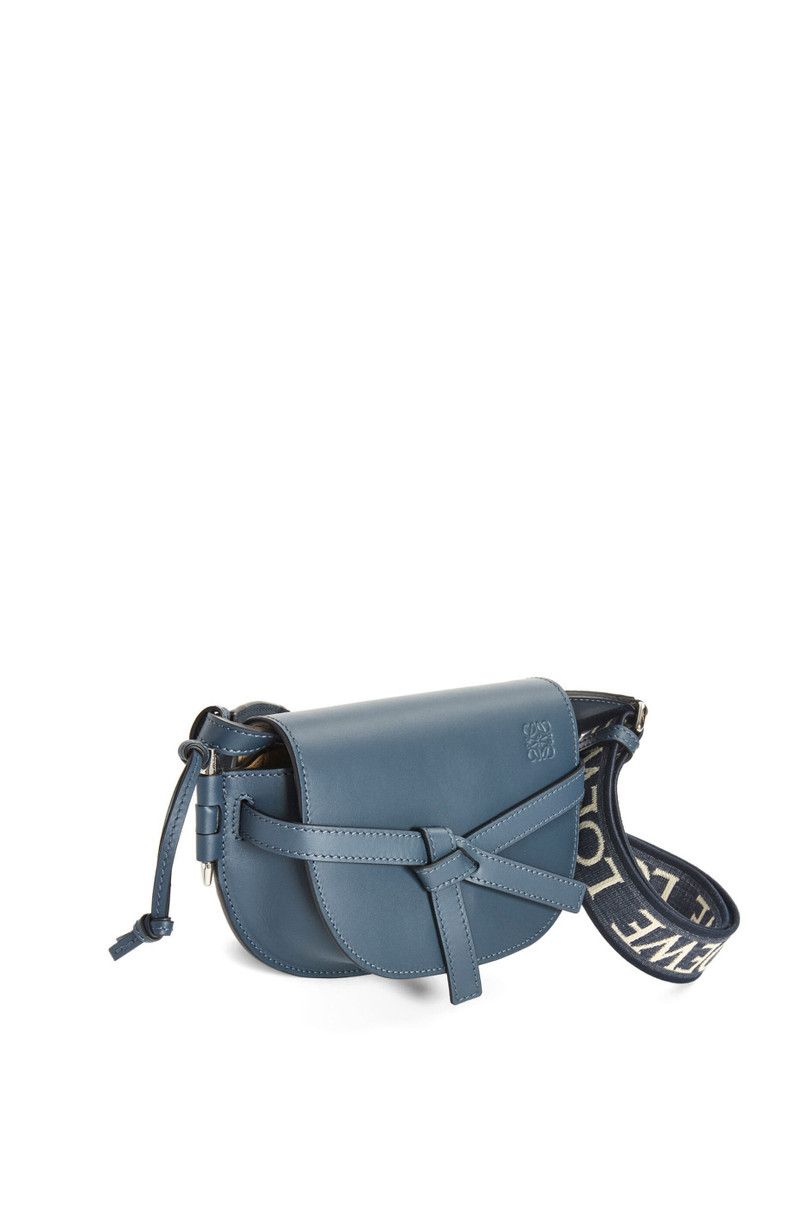 Loewe o1in1g0426 Size: OS / Mini Gate Dual Bag in Onyx Blue Size ONE SIZE - 4 Thumbnail
