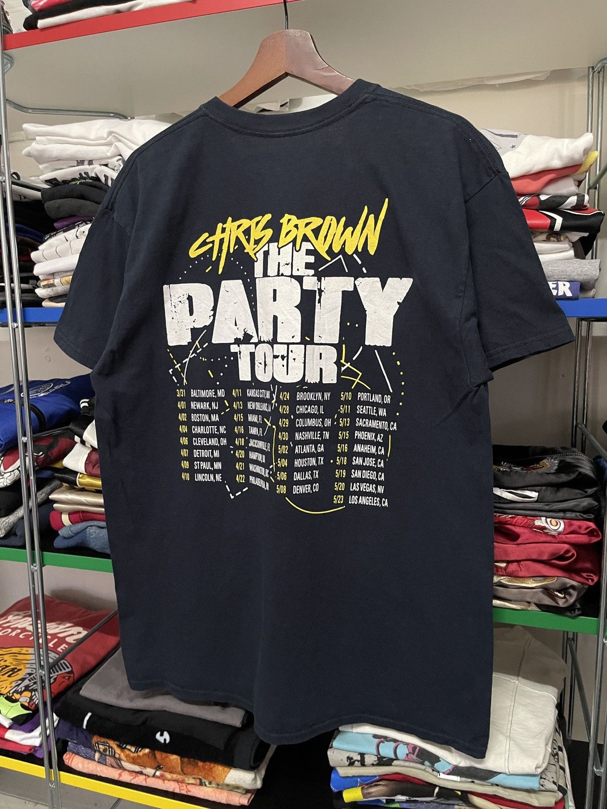 Band Tees Vintage Chris Brown The Party Tour Band Tee Size US M / EU 48-50 / 2 - 7 Thumbnail