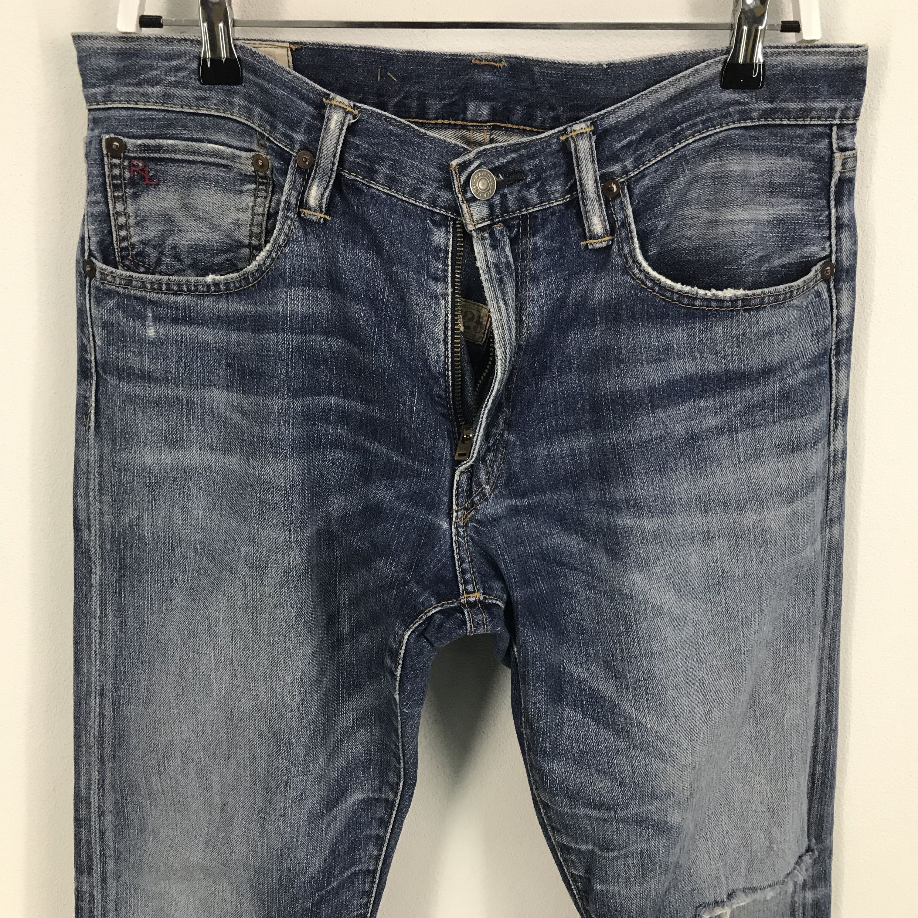 Polo Ralph Lauren Rare Polo Ralph Lauren distressed denim Jeans Size US 32 / EU 48 - 2 Thumbnail
