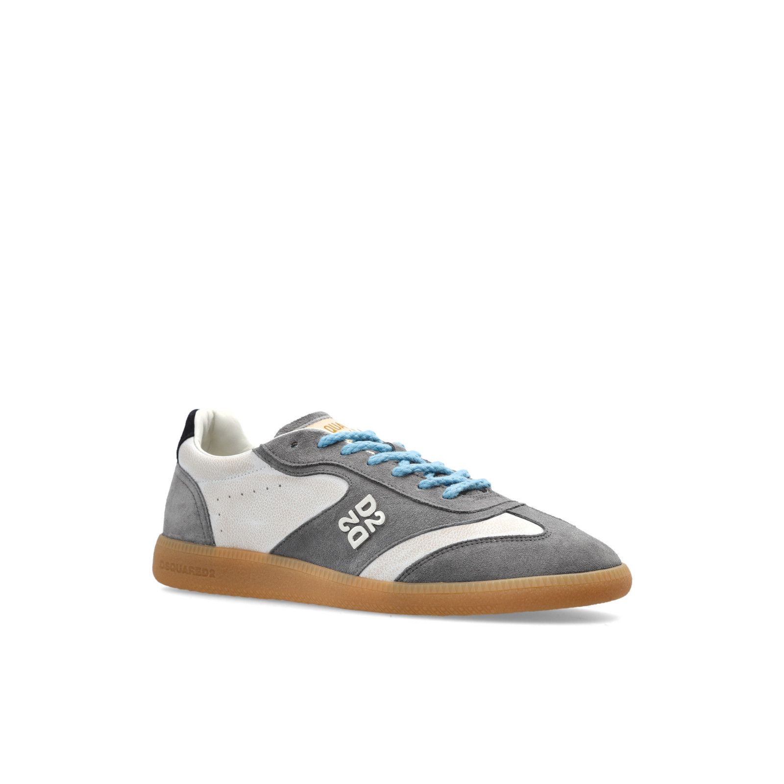 Dsquared2 DSQUARED2 Rebels Beige/Gray Sneakers New & Authentic (Men's Size US 6 / EU 39 - 2 Thumbnail