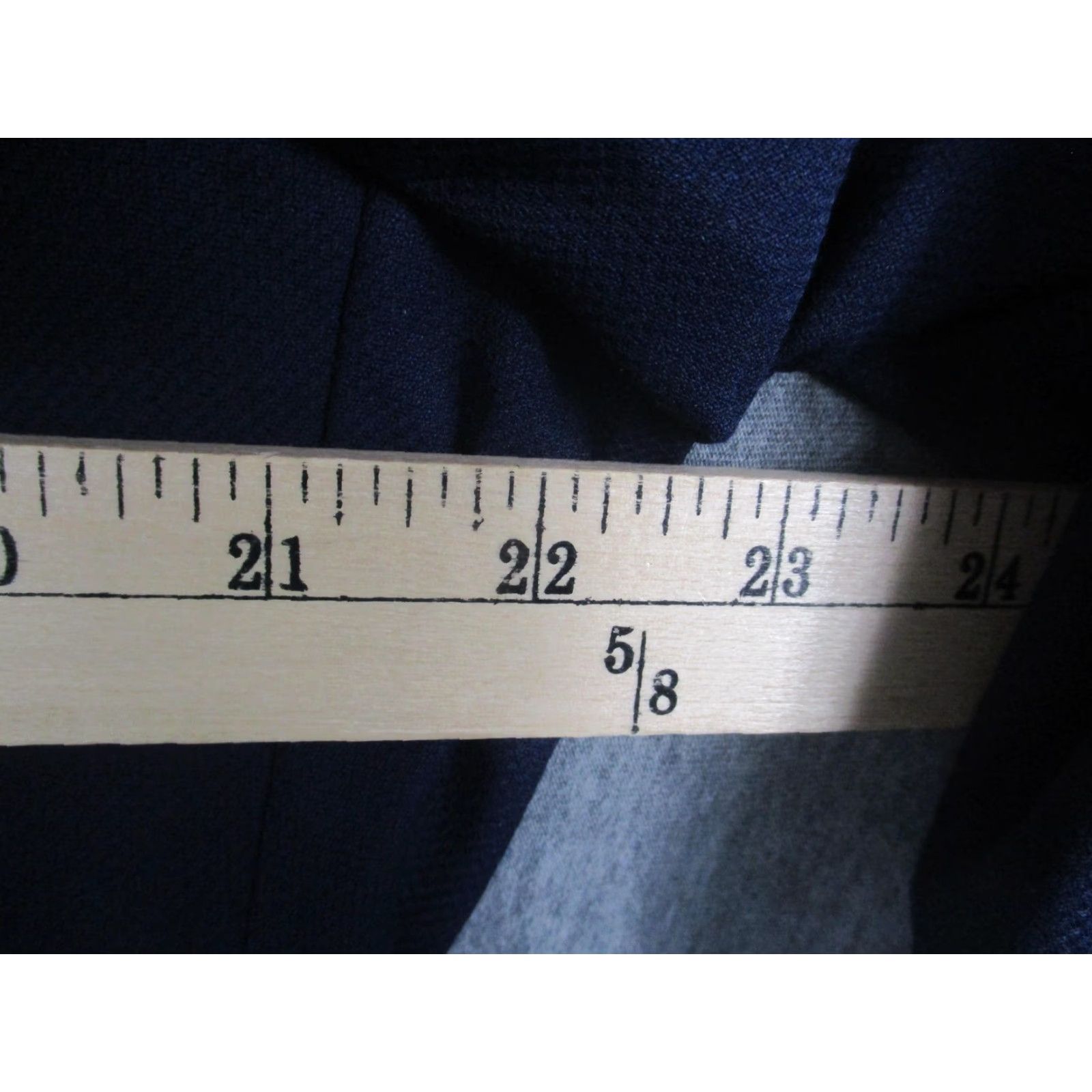 Ralph Lauren VINTAGE Lauren Ralph Lauren Blazer Mens 44R Navy Blue Wool Blend Gold Button Sport Coat Size 44R - 4 Thumbnail