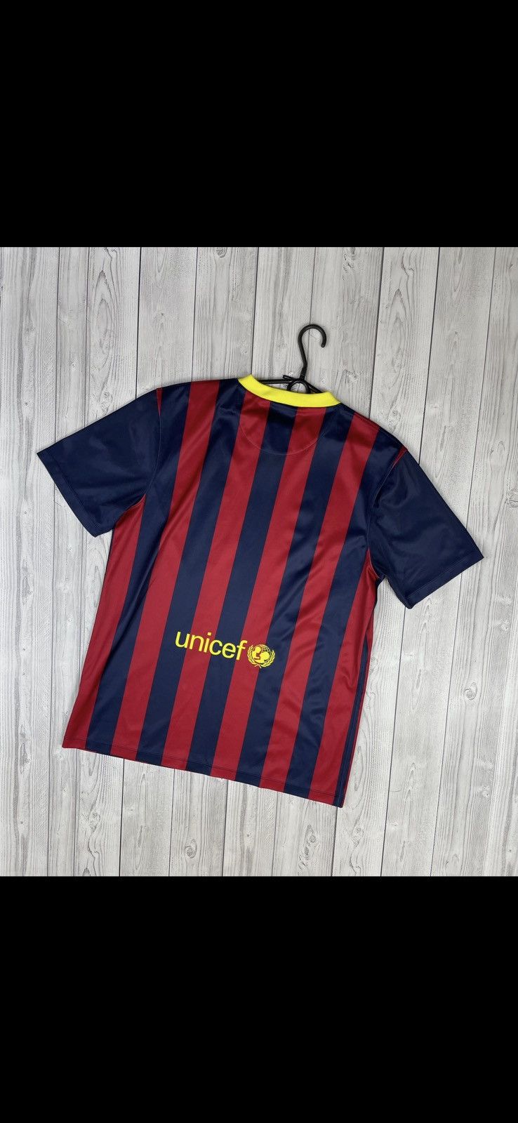 Nike Vintage nike Barcelona soccer jersey size L striped Size US L / EU 52-54 / 3 - 5 Thumbnail