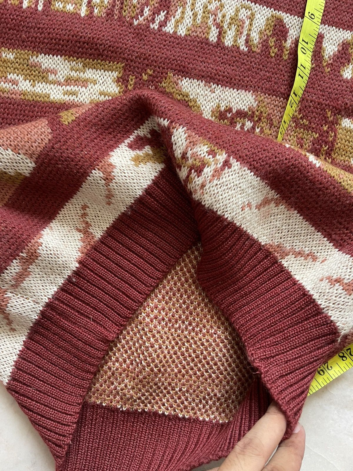 Kansai Yamamoto 90s Kansai Yamamoto Face Motive Wool Knitwear 96 Size US L / EU 52-54 / 3 - 13 Thumbnail