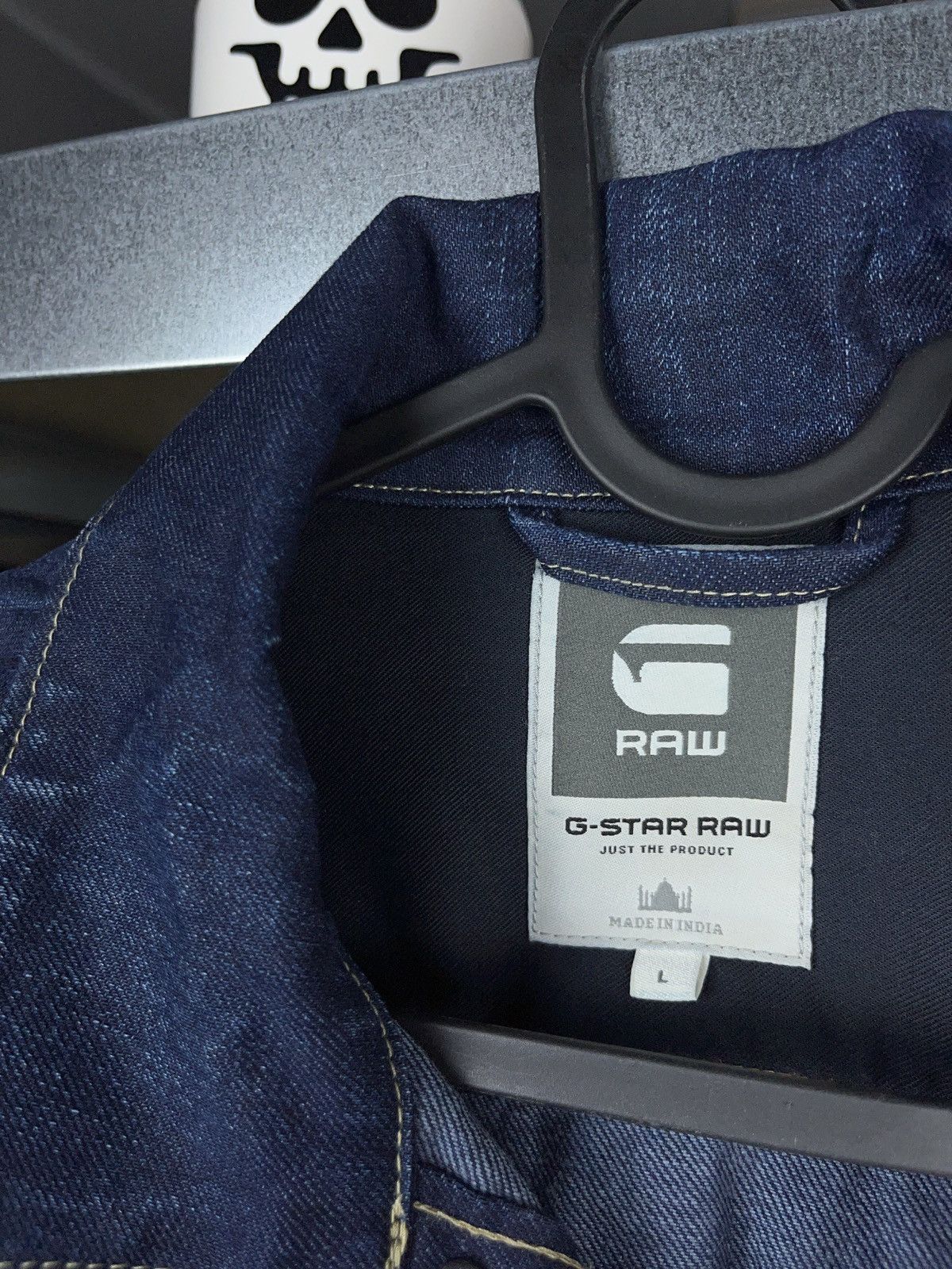 G-Star G star waxed dark indigo denim trucker jacket perfect use Size US L / EU 52-54 / 3 - 5 Thumbnail